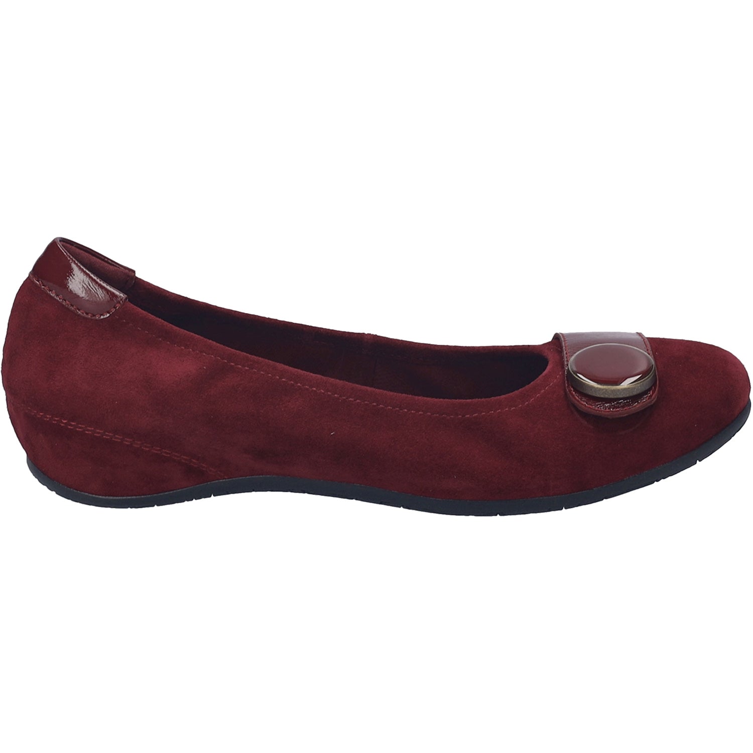 Womens Josef seibel Josef Seibel Florina 06 Women's Dress Flats Bordo Suede Bordo Suede