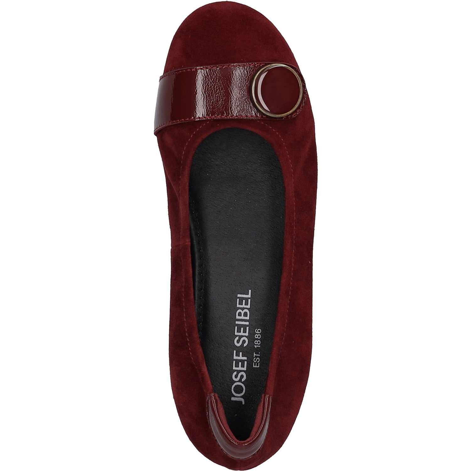 Womens Josef seibel Josef Seibel Florina 06 Women's Dress Flats Bordo Suede Bordo Suede