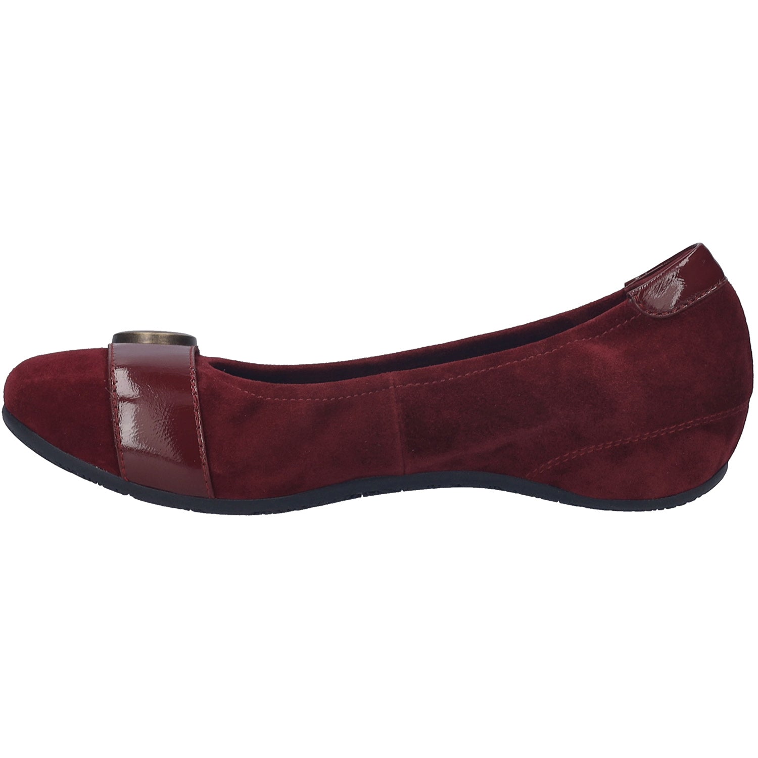 Womens Josef seibel Josef Seibel Florina 06 Women's Dress Flats Bordo Suede Bordo Suede