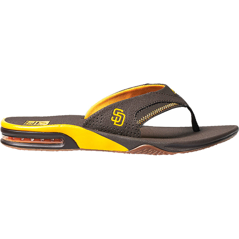Men's Reef Fanning X MLB Padres Brown/Yellow Synthetic