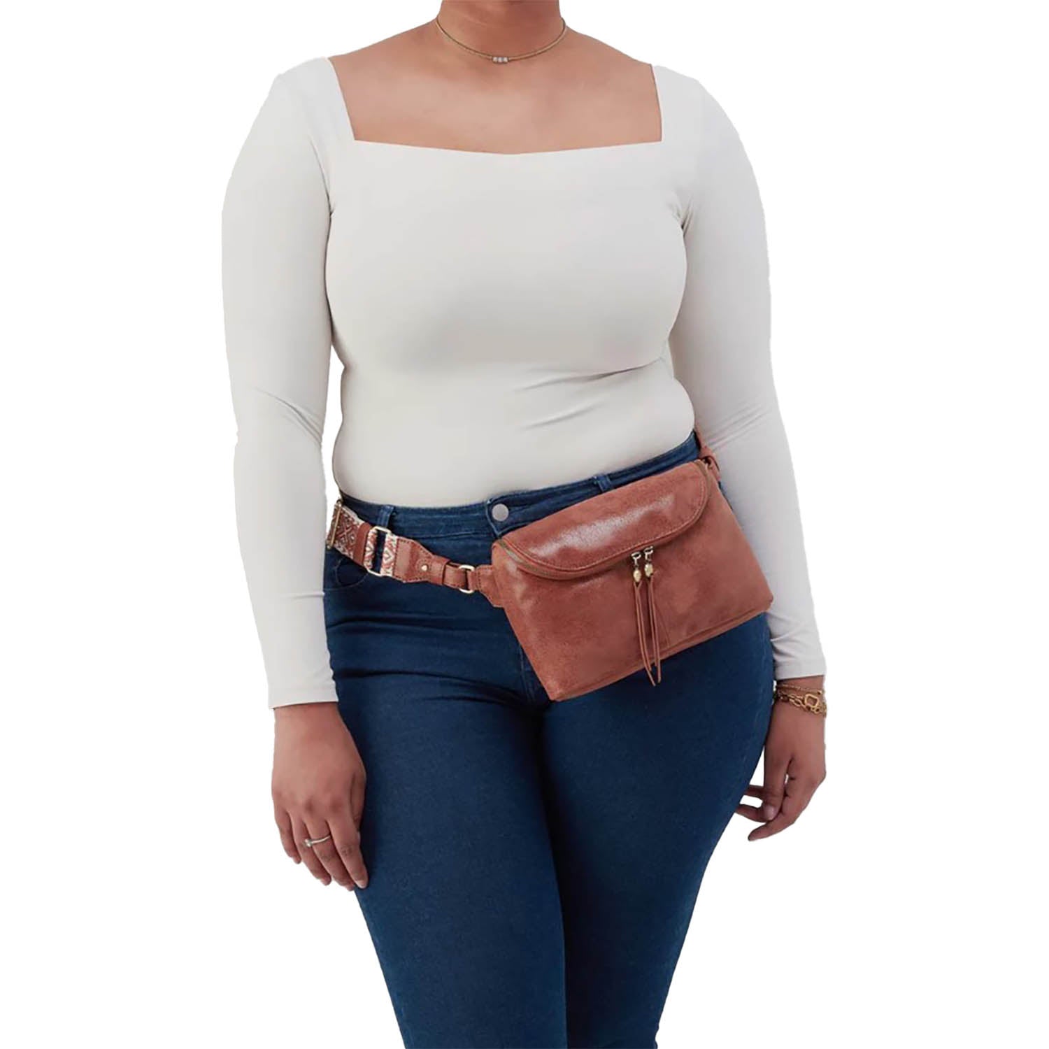 Womens Hobo Hobo Fern Large Belt Bag Buffed Burnished Saddle Buffed Burnished Saddle