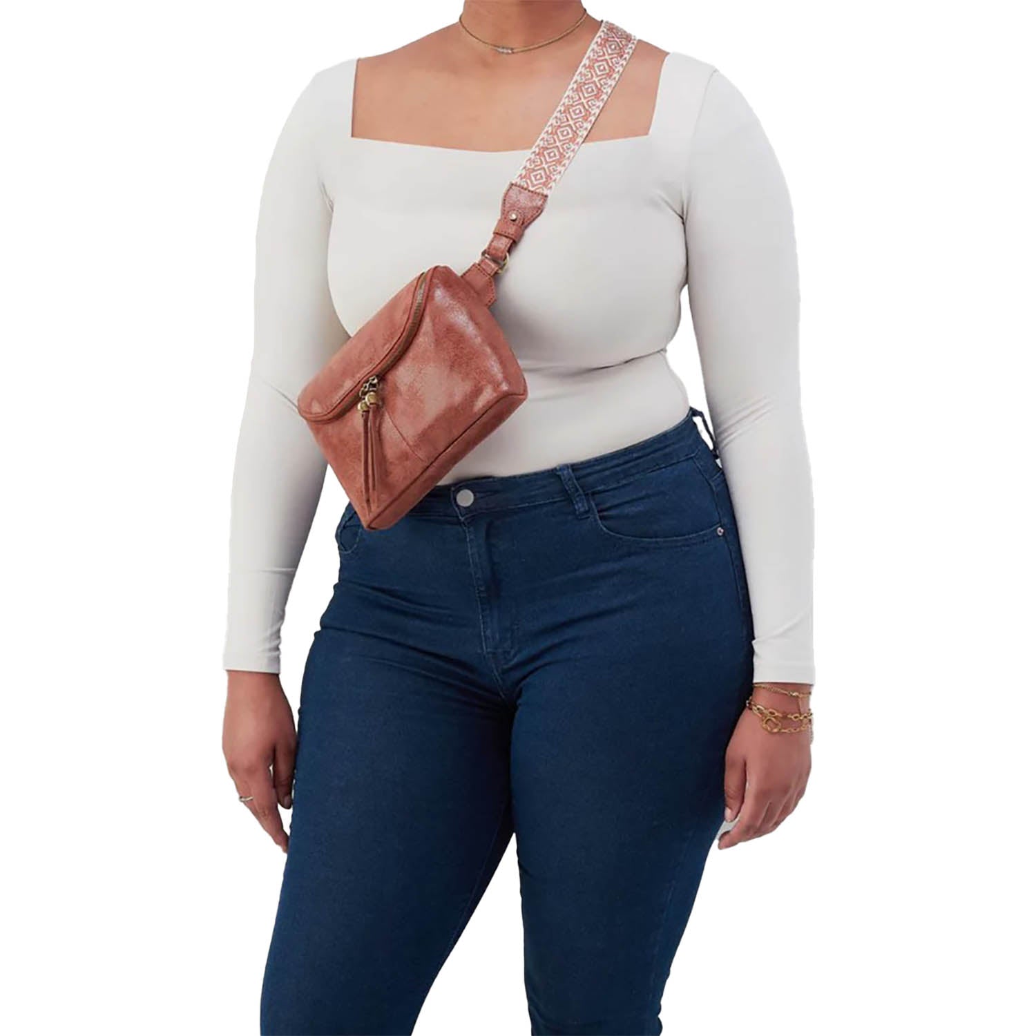 Womens Hobo Hobo Fern Large Belt Bag Buffed Burnished Saddle Buffed Burnished Saddle