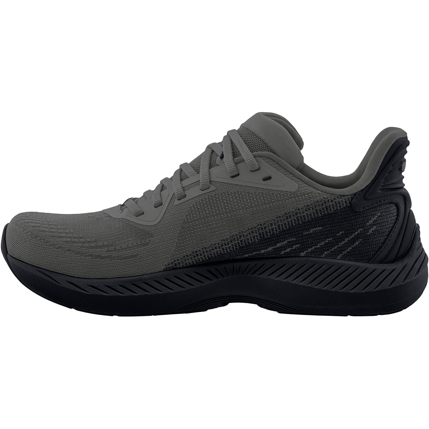 Mens Topo Topo Fli-Lyte 6 (Neutral Stability) Men's Athletic Shoes Charcoal/Black Charcoal/Black
