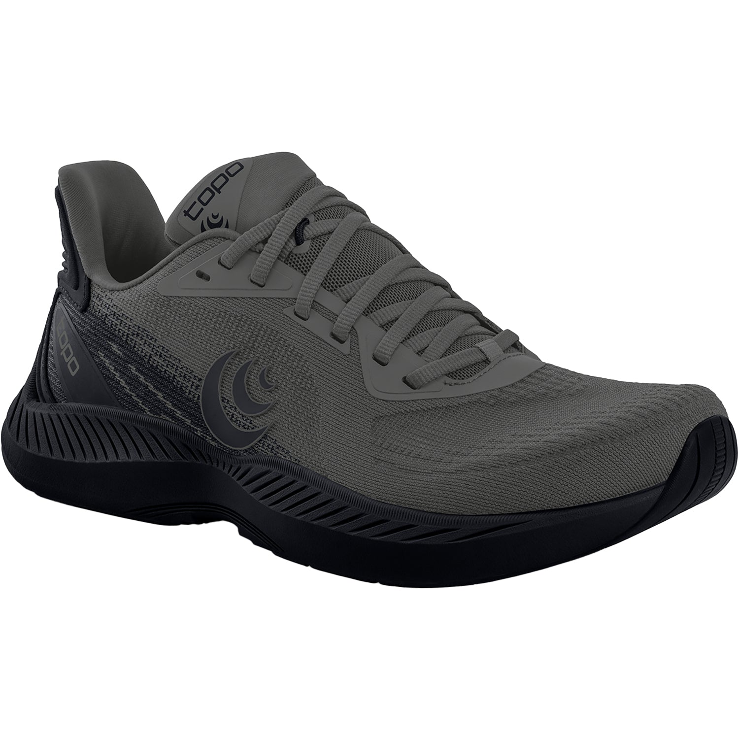 Mens Topo Topo Fli-Lyte 6 (Neutral Stability) Men's Athletic Shoes Charcoal/Black Charcoal/Black