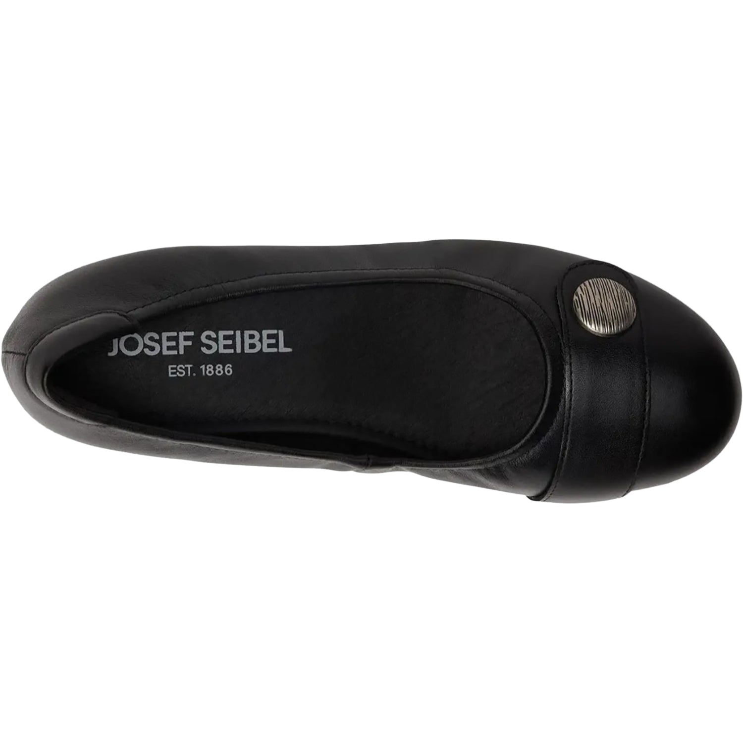 Womens Josef seibel Josef Seibel Florina 04 Women's Dress Flats Black Leather Black Leather