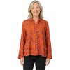 Womens Habitat Habitat Flounce Shirt English Garden Women's Long Sleeve Top Sienna Sienna