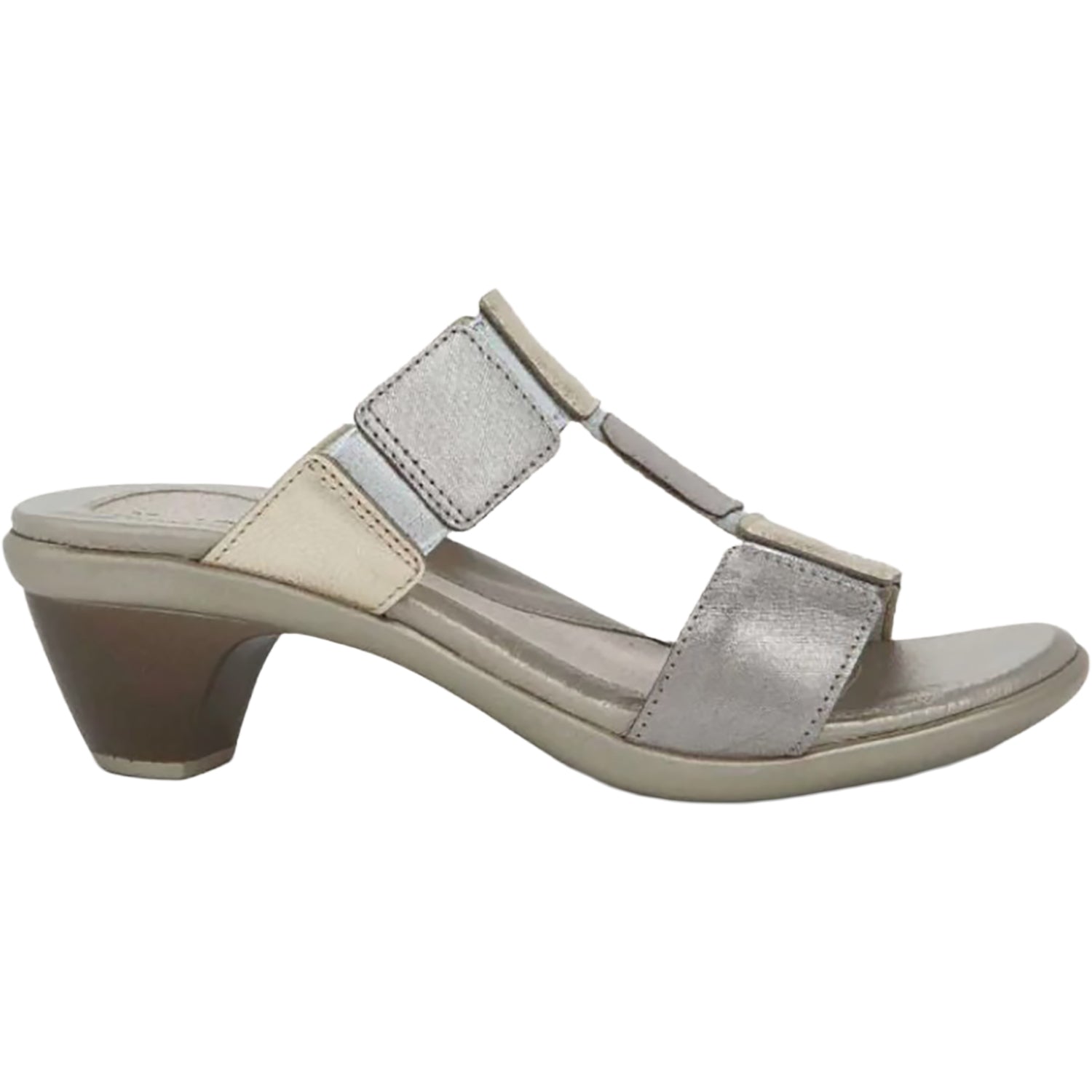 Naot Form Women's Dress Sandals Silver Threads/Radiant Gold/Soft Silver