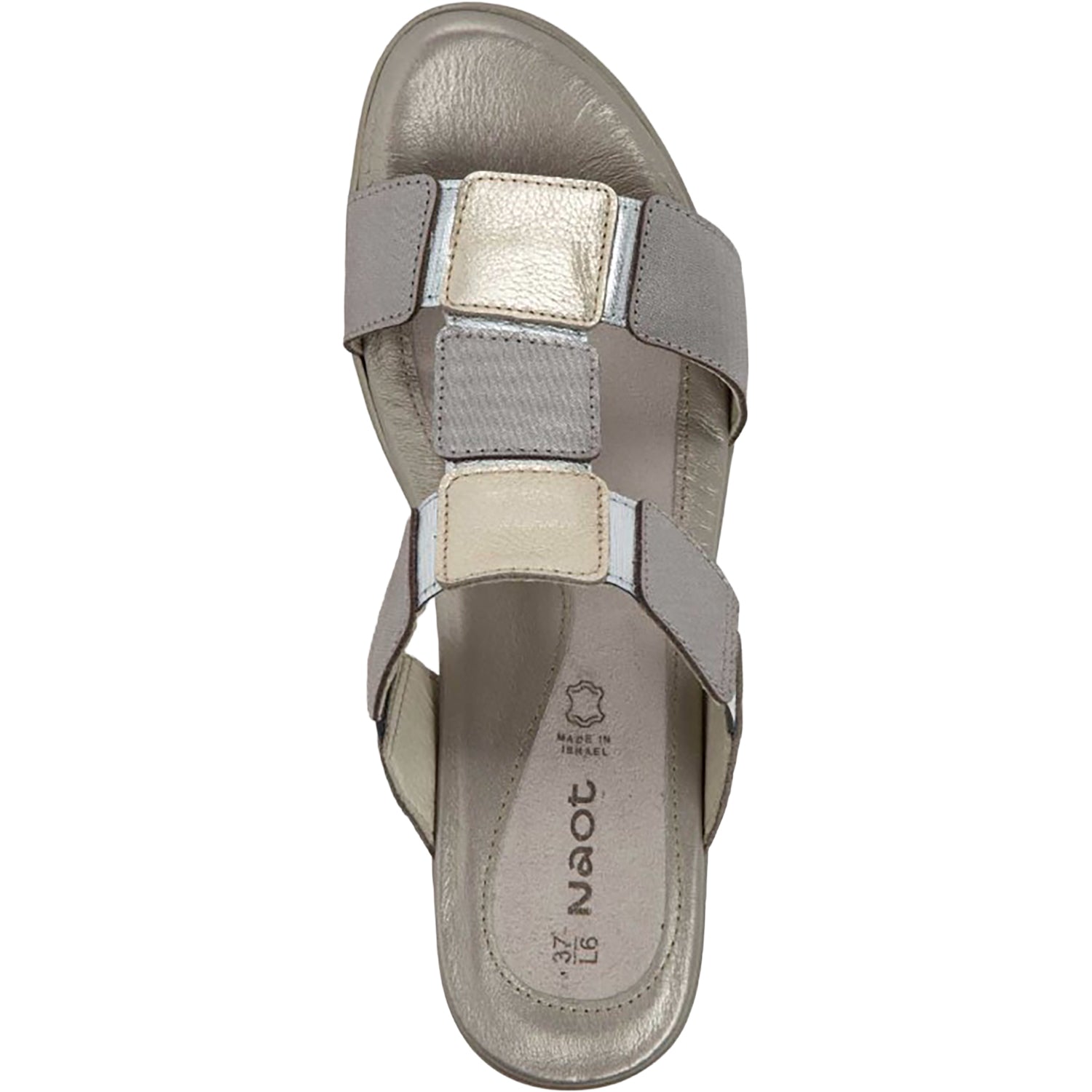 Womens Naot Naot Form Women's Dress Sandals Silver Threads/Radiant Gold/Soft Silver Silver Threads/Radiant Gold/Soft Silver