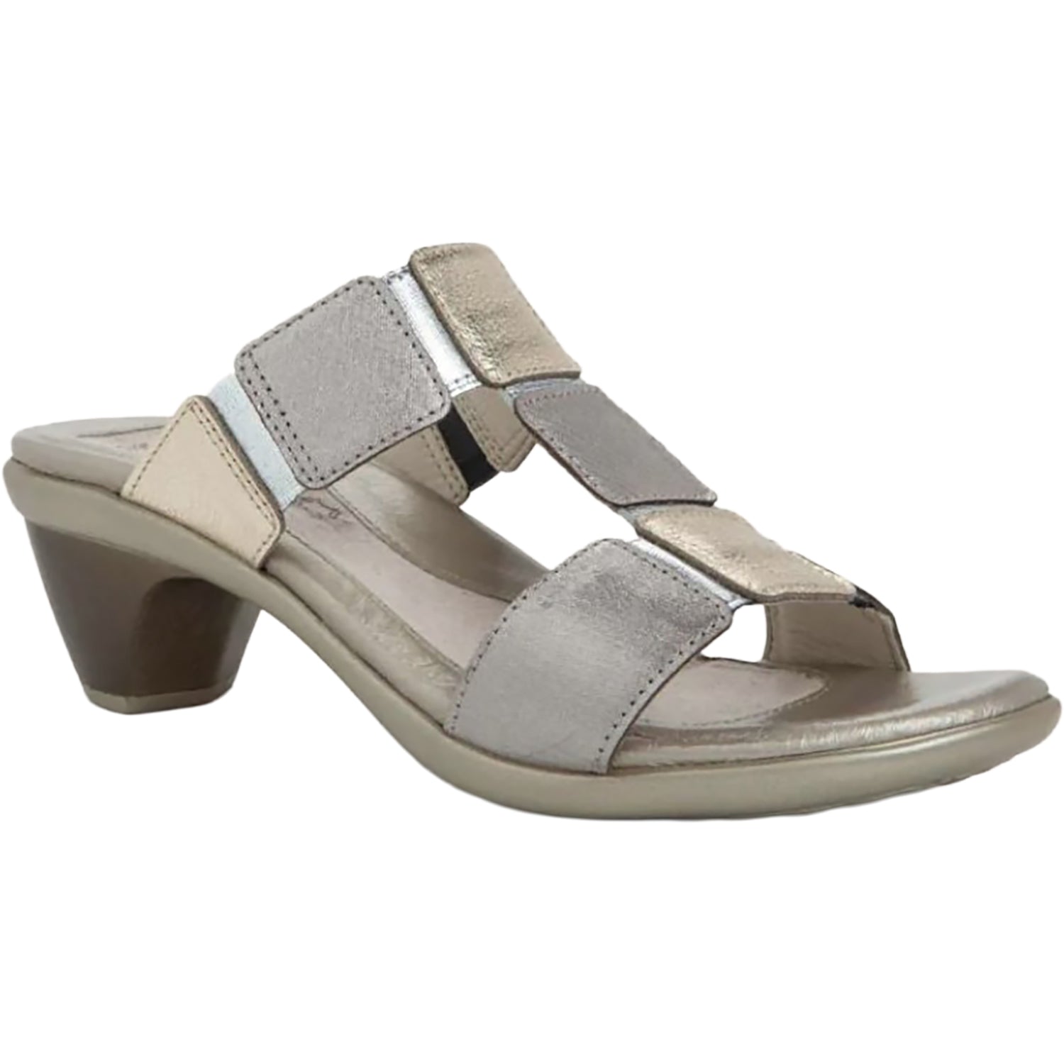 Womens Naot Naot Form Women's Dress Sandals Silver Threads/Radiant Gold/Soft Silver Silver Threads/Radiant Gold/Soft Silver