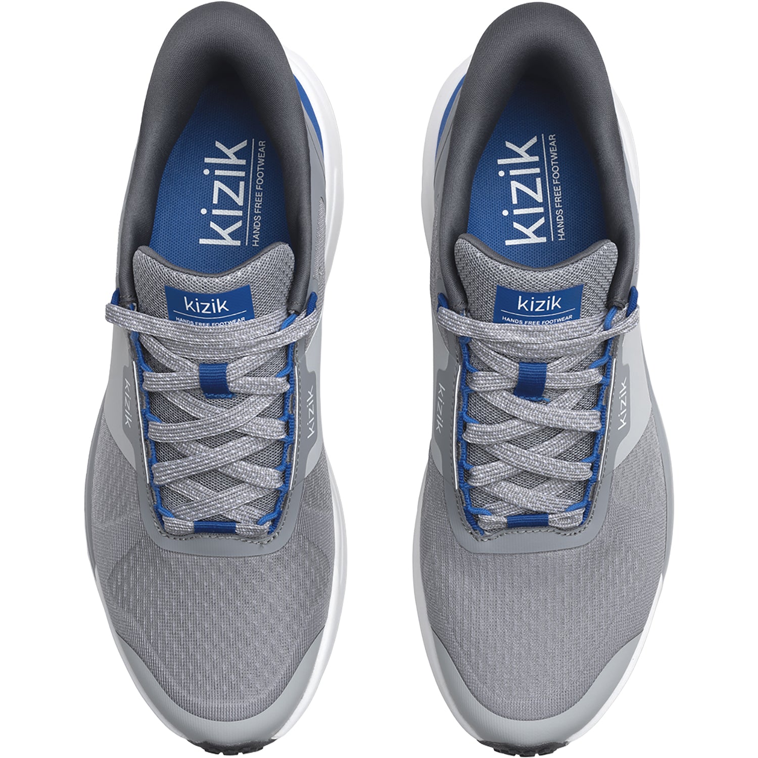 Mens Kizik Kizik Freedom Run Men's Athletic Shoes Alloy/Blue Alloy/Blue