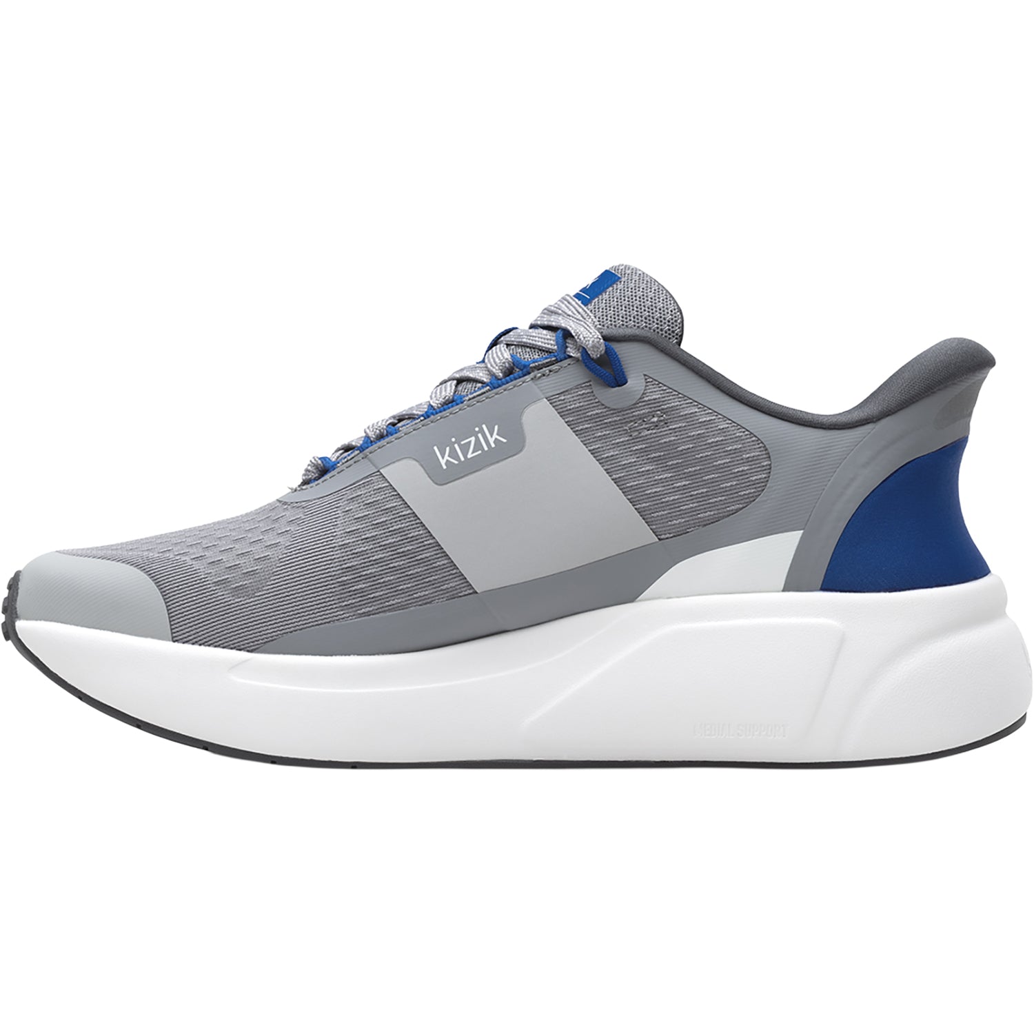 Mens Kizik Kizik Freedom Run Men's Athletic Shoes Alloy/Blue Alloy/Blue