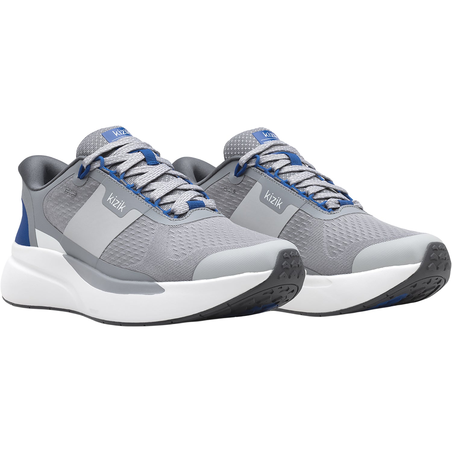 Mens Kizik Kizik Freedom Run Men's Athletic Shoes Alloy/Blue Alloy/Blue