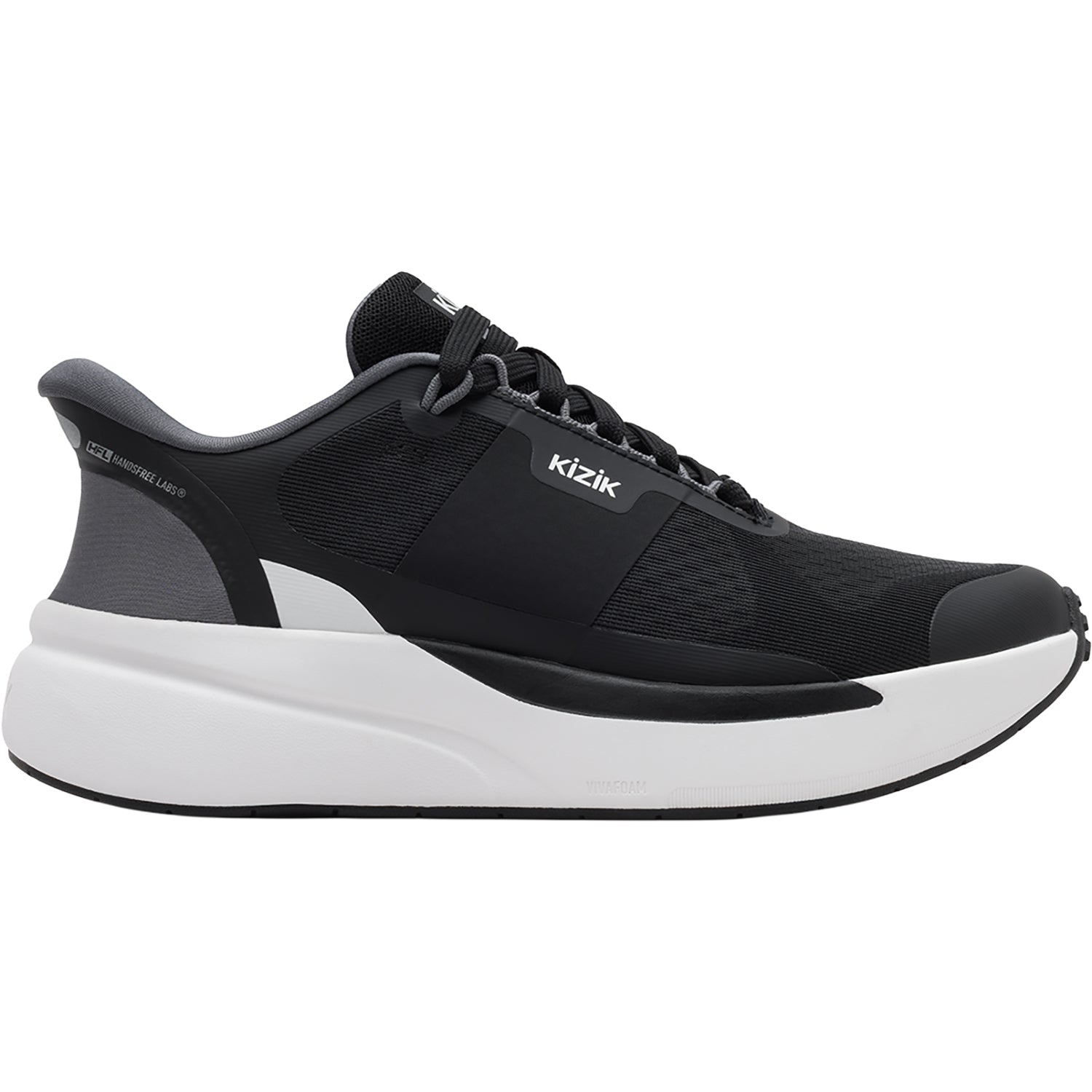 Womens Kizik Kizik Freedom Run Women's Athletic Shoes Black/Smoked Pearl Black/Smoked Pearl