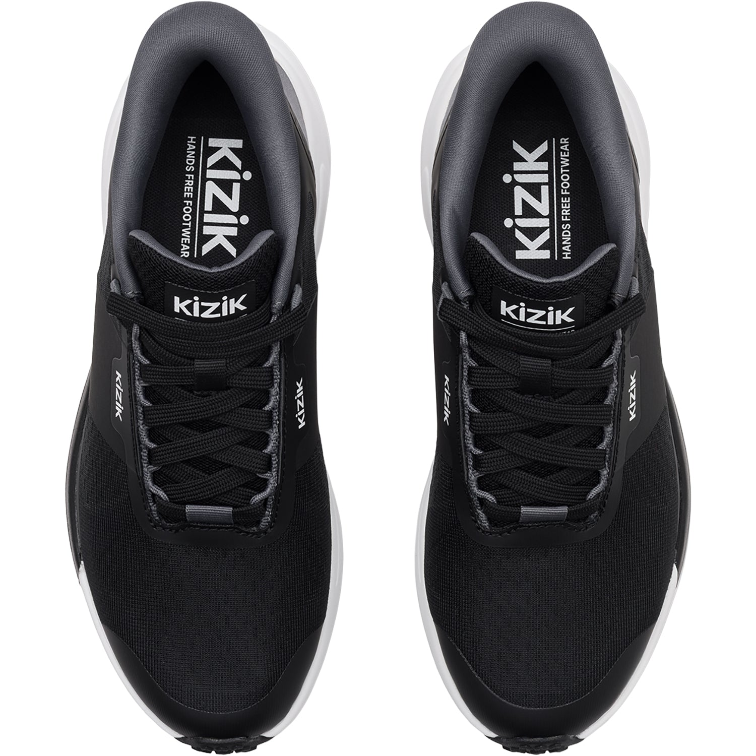 Womens Kizik Kizik Freedom Run Women's Athletic Shoes Black/Smoked Pearl Black/Smoked Pearl