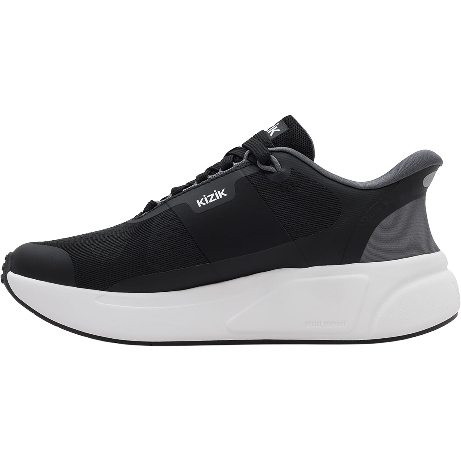 Womens Kizik Kizik Freedom Run Women's Athletic Shoes Black/Smoked Pearl Black/Smoked Pearl