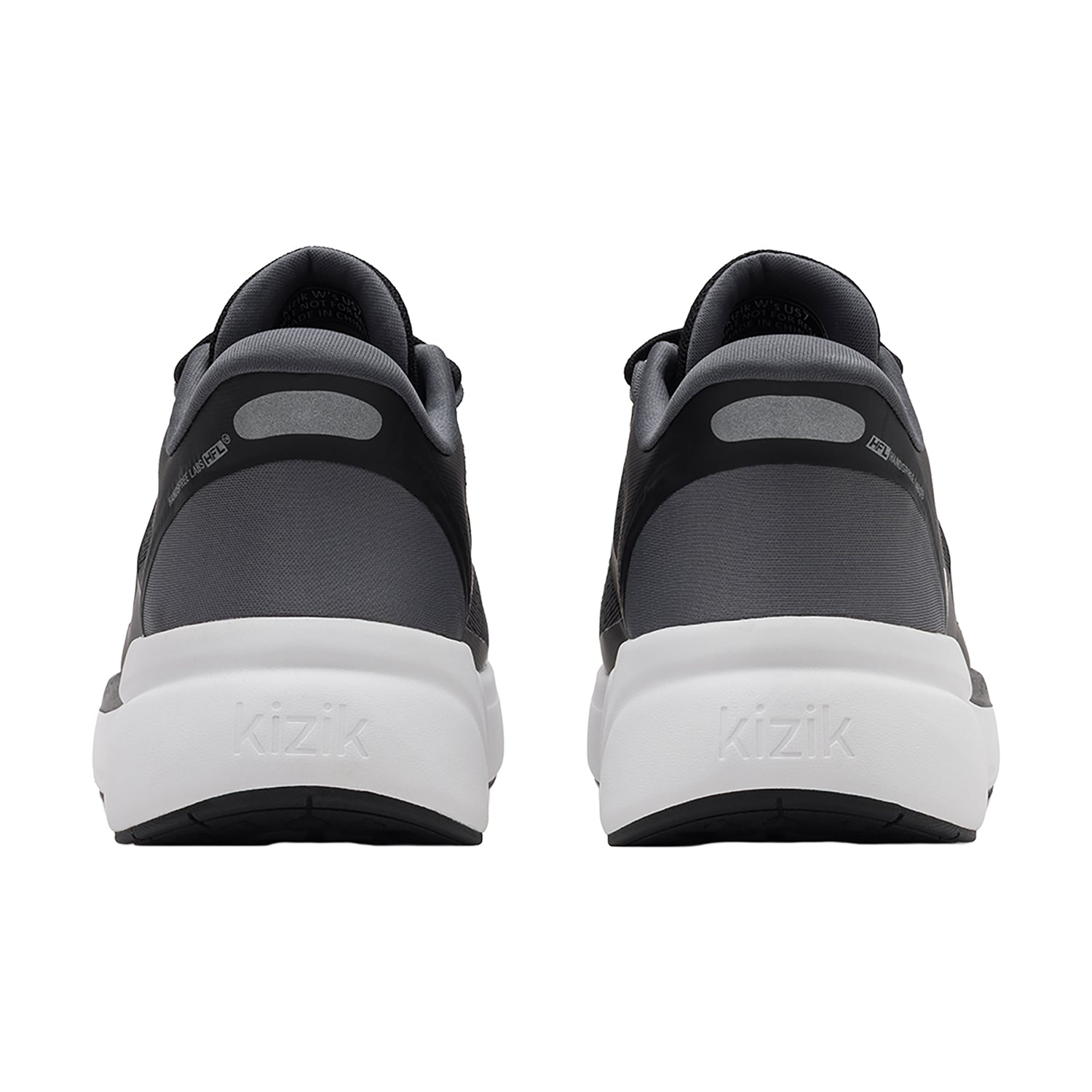 Womens Kizik Kizik Freedom Run Women's Athletic Shoes Black/Smoked Pearl Black/Smoked Pearl
