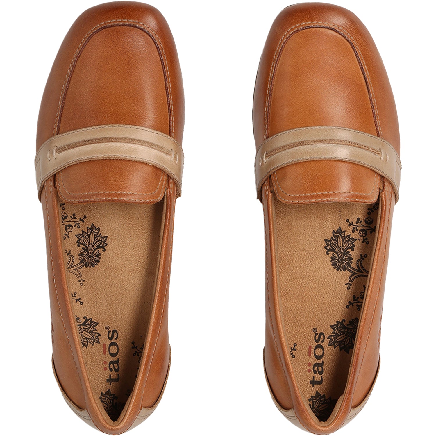 Womens Taos Taos Gabby Women's Slip Ons Caramel/Stone Caramel/Stone