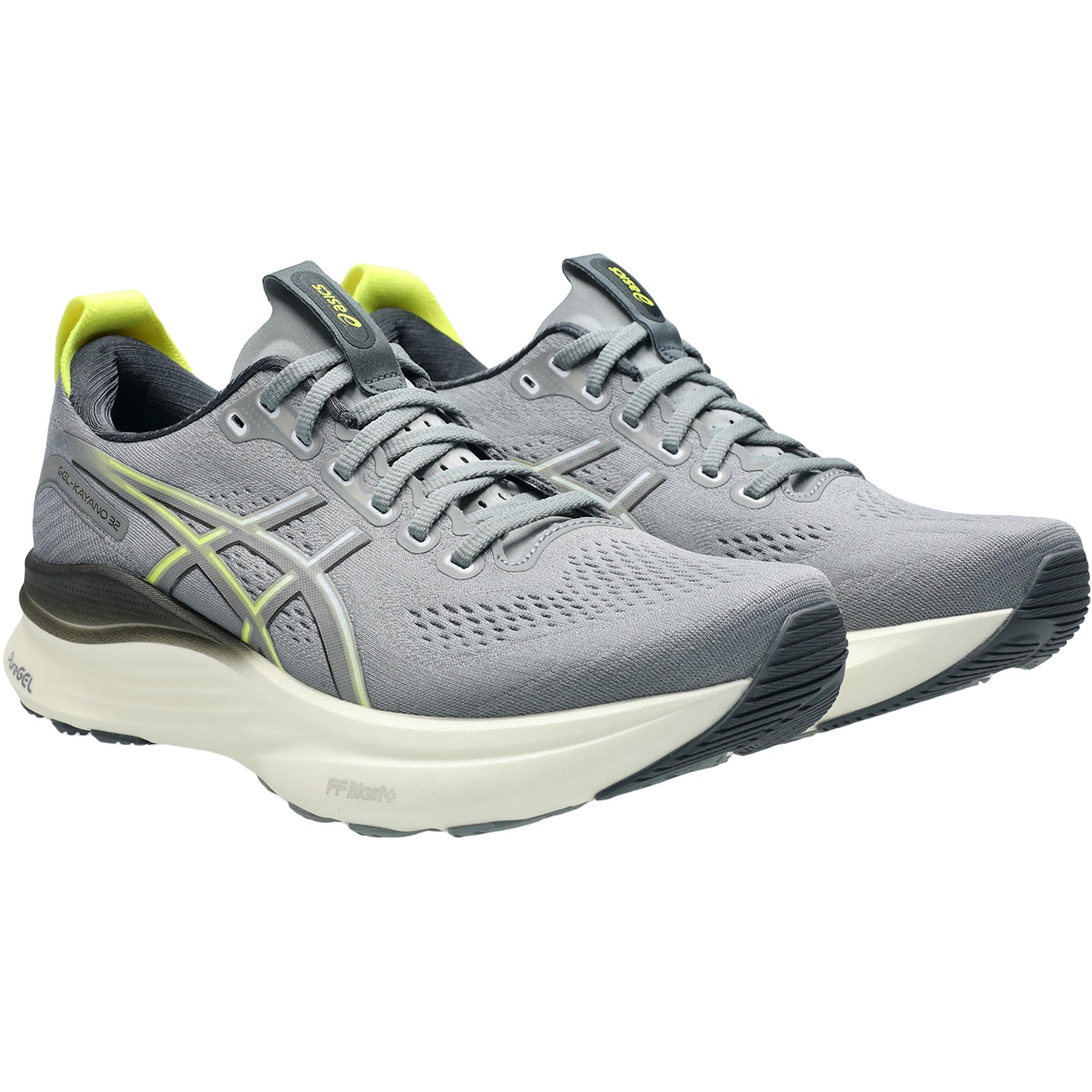Men's ASICS Gel-Kayano 32 Gravel/Citron (Stability Support