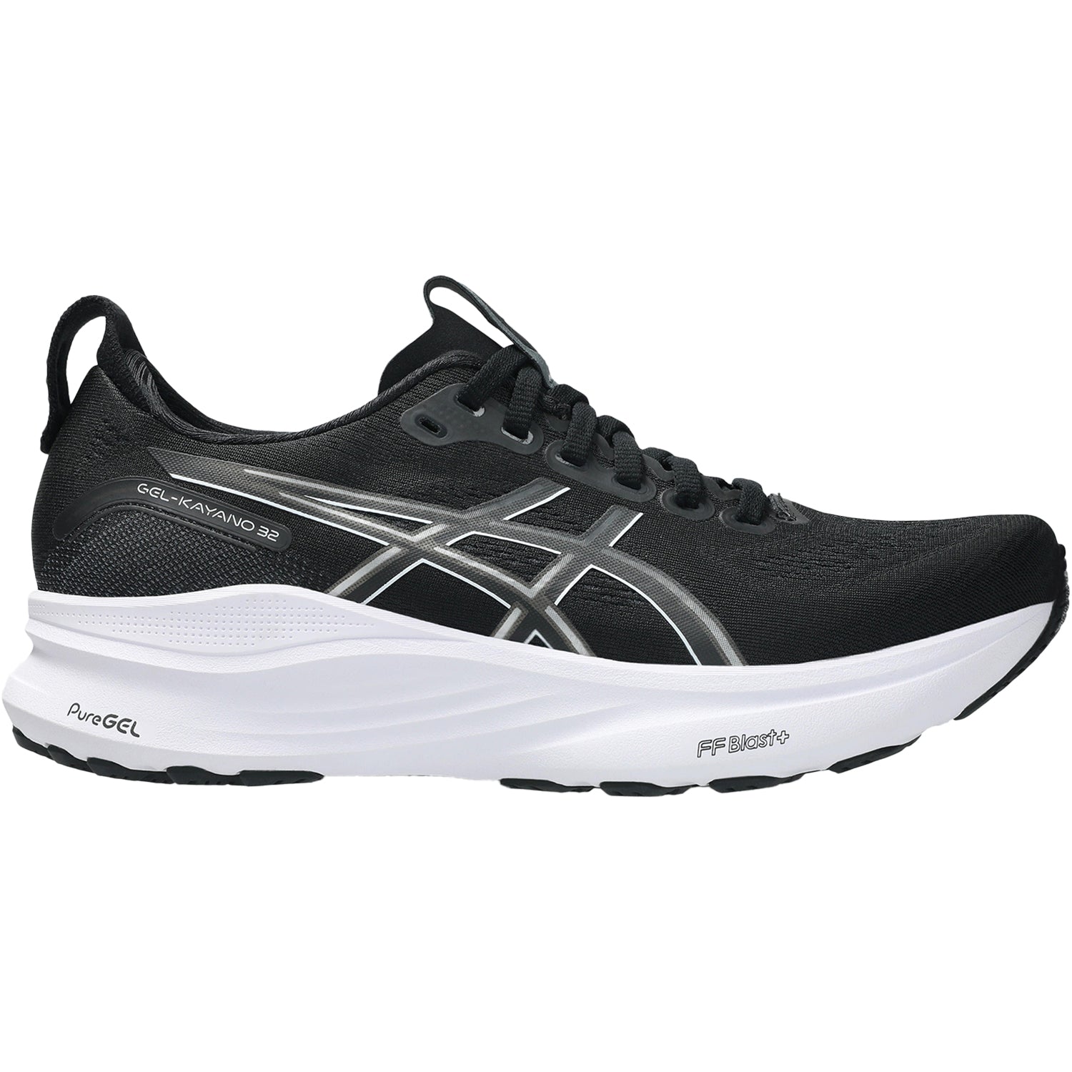 Womens Asics Women's ASICS Gel-Kayano 32 Black/White (Stability Support) Black/White