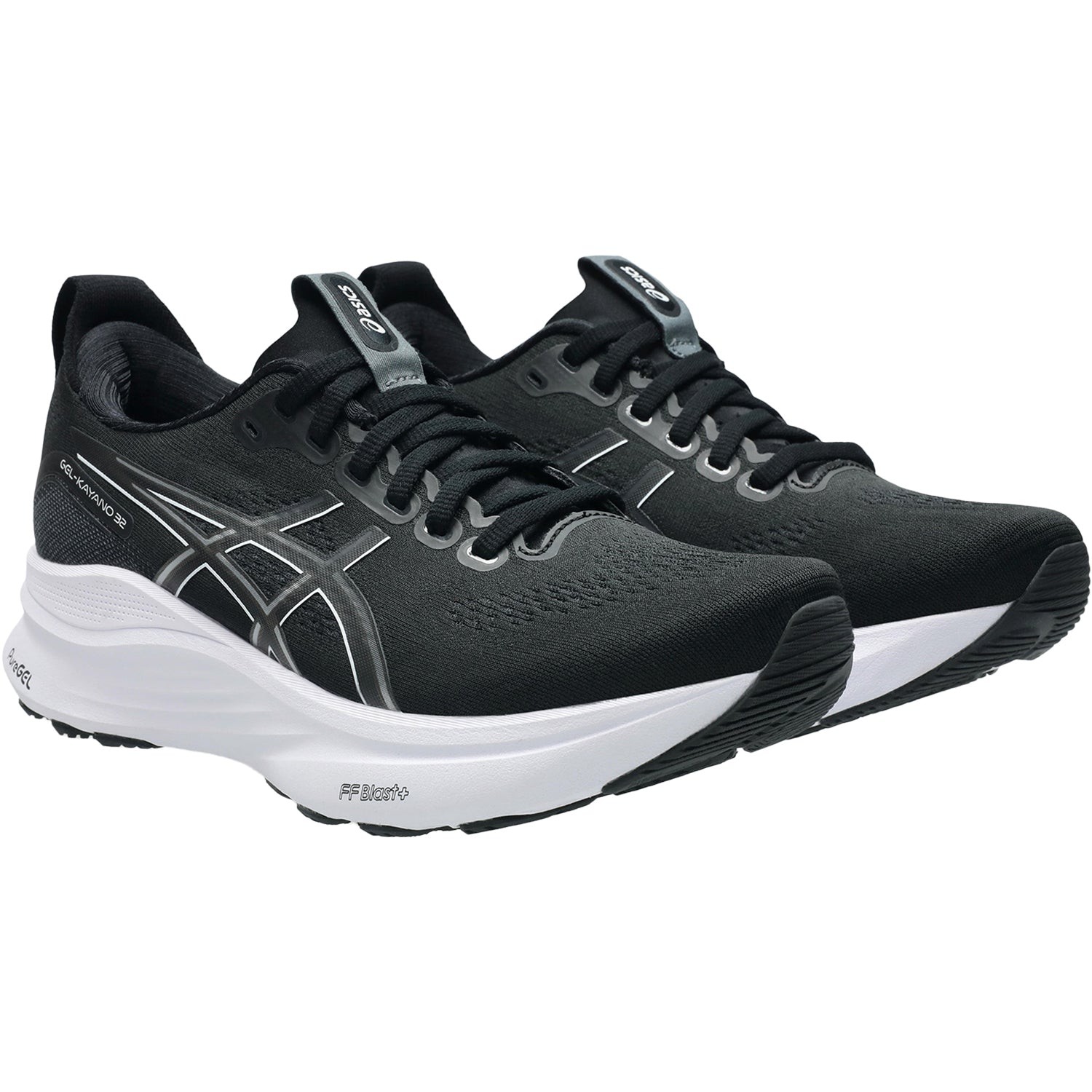Womens Asics Women's ASICS Gel-Kayano 32 Black/White (Stability Support) Black/White