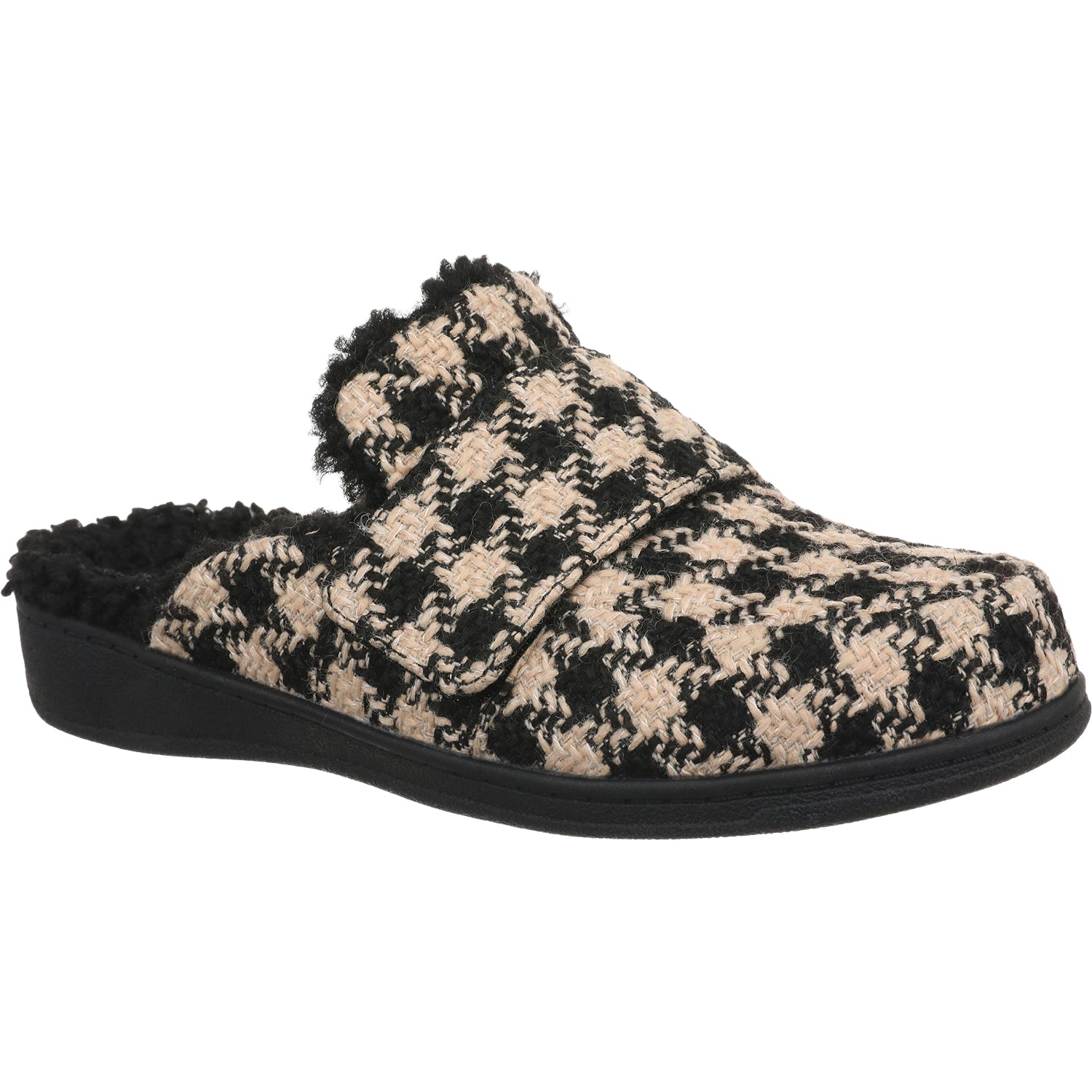 Womens Vionic Women's Vionic Gemma II Black/Cream Houndstooth Black/Cream Houndstooth