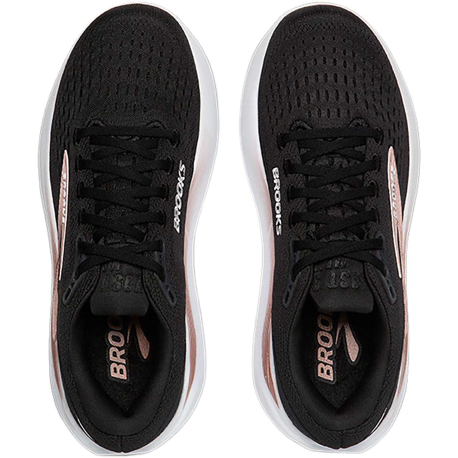 Womens Brooks Brooks Ghost Max 3 (Neutral Support) Women's Running Shoes Black/Black/Rosegold Black/Black/Rosegold