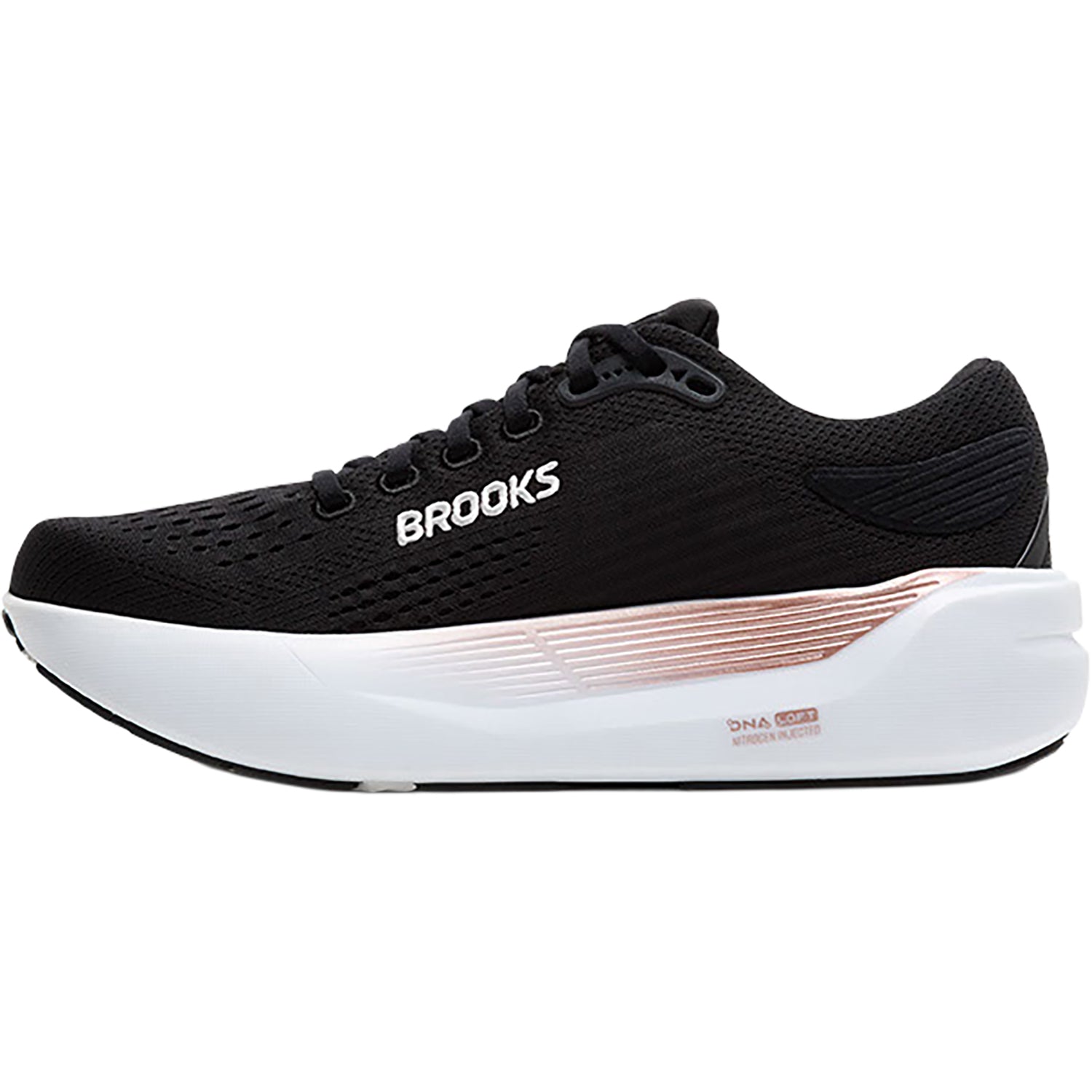 Womens Brooks Brooks Ghost Max 3 (Neutral Support) Women's Running Shoes Black/Black/Rosegold Black/Black/Rosegold