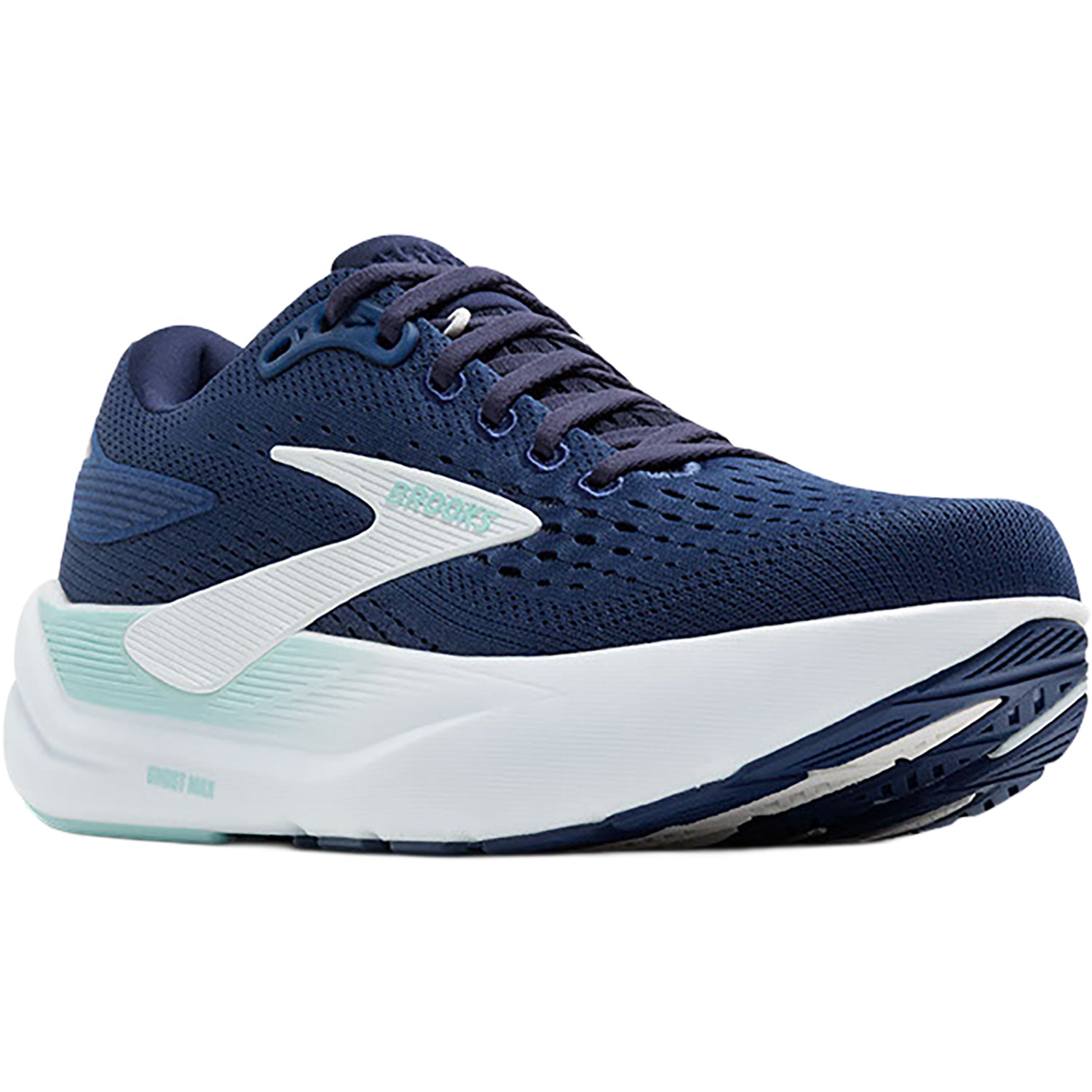 Womens Brooks Brooks Ghost Max 3 (Neutral Support) Women's Running Shoes Navy/Peacoat/Clearwater Navy/Peacoat/Clearwater