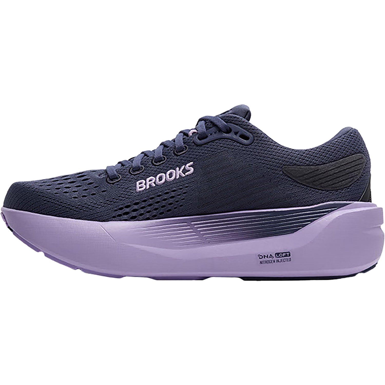 Womens Brooks Brooks Ghost Max 3 (Neutral Support) Women's Running Shoes Night Shadow/Ebony/Purple Night Shadow/Ebony/Purple
