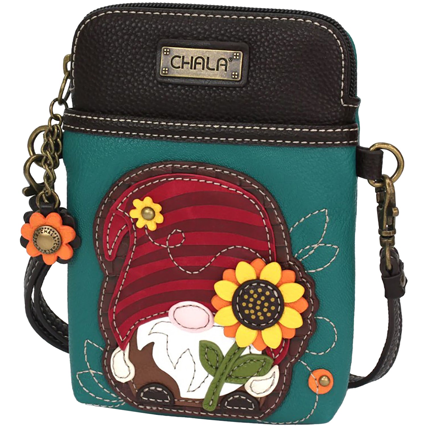 Womens Chala Chala Gnome Cellphone Crossbody Handbag Turquoise Turquoise