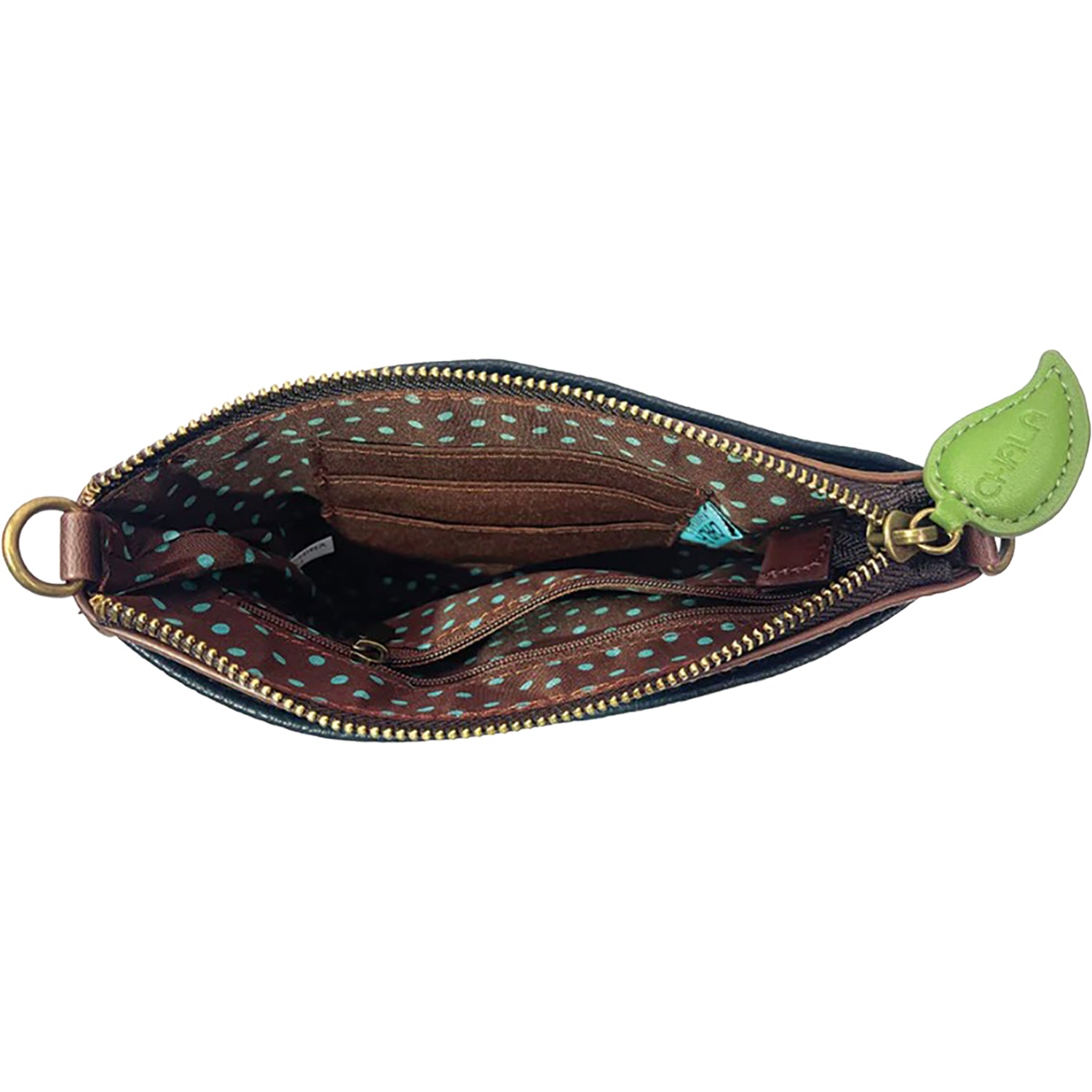Womens Chala Chala Golden Cocker Mini Crossbody Handbag Brown Stripe Brown Stripe