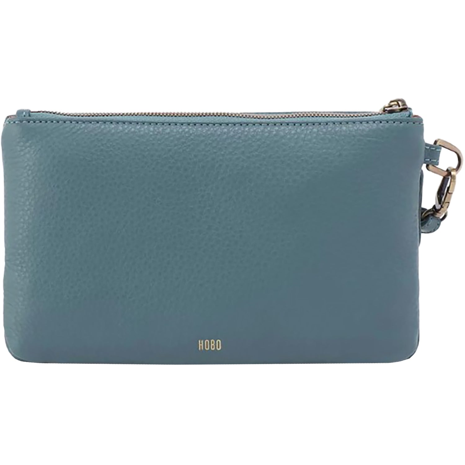 Womens Hobo Hobo Goldie Wristlet Handbag Agave Leaf Pebbled Leather Agave Leaf Pebbled Leather