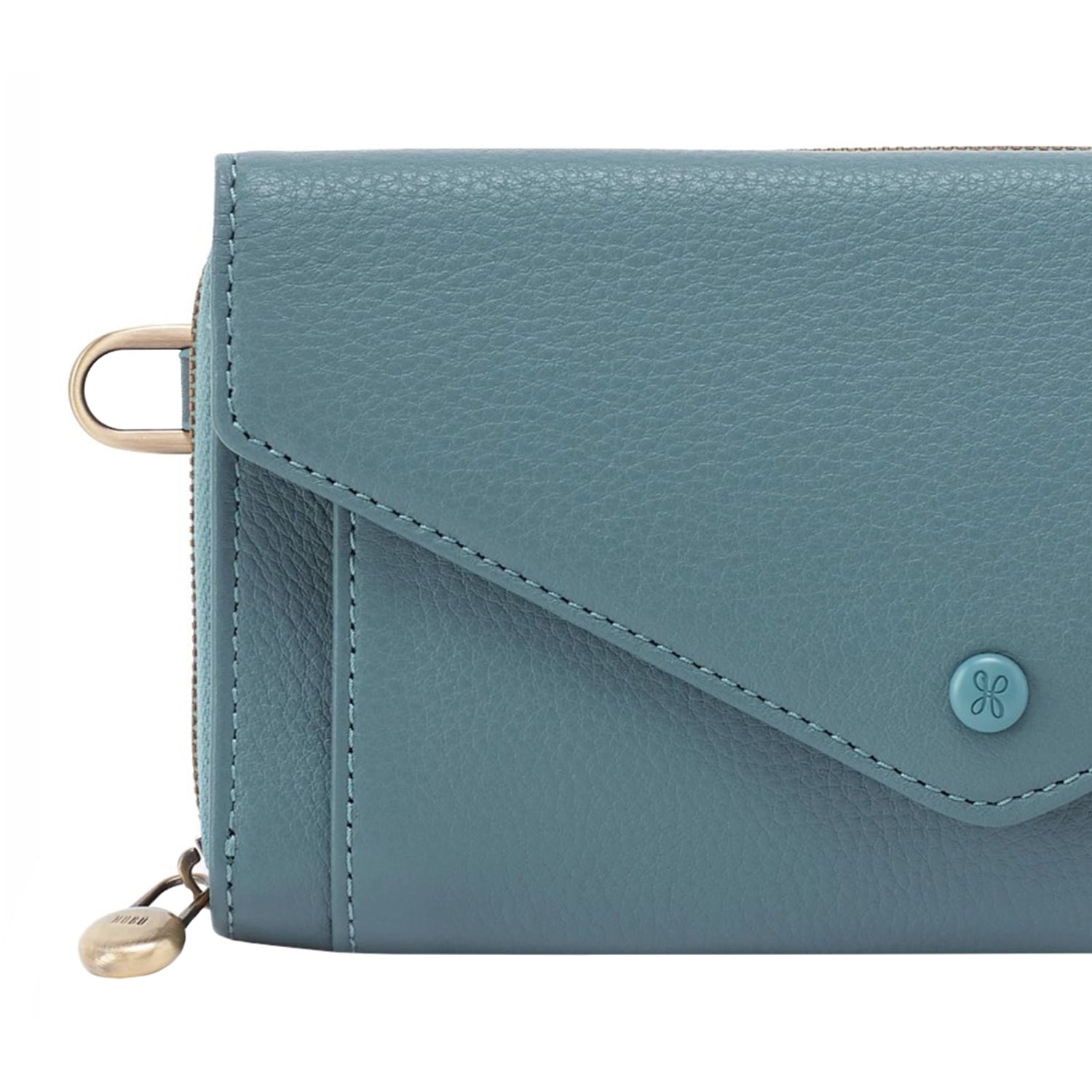 Womens Hobo Hobo Goldie Large Wallet Agave Leaf Pebbled Leather Agave Leaf Pebbled Leather