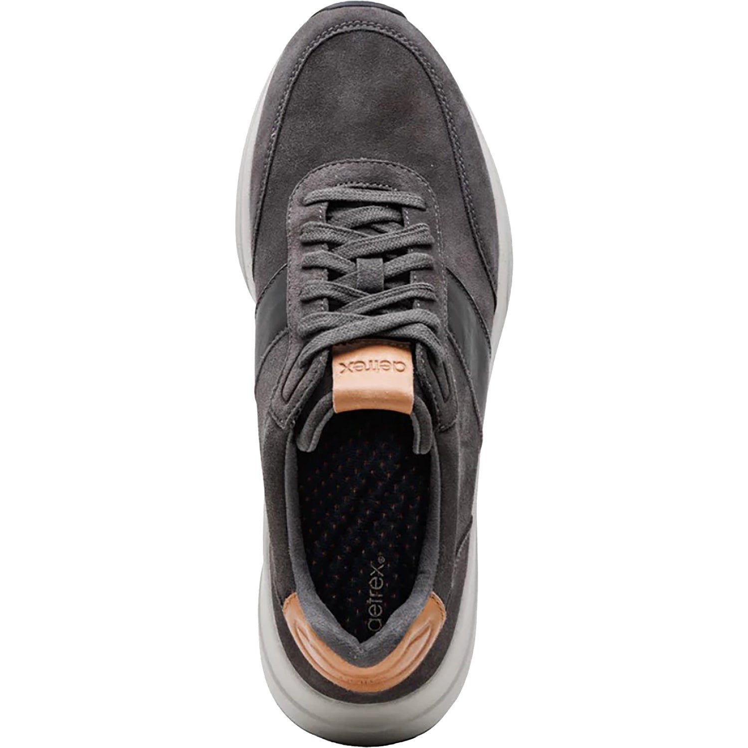 Mens Aetrex Aetrex Graham Men's Lace Up Shoes Charcoal Charcoal