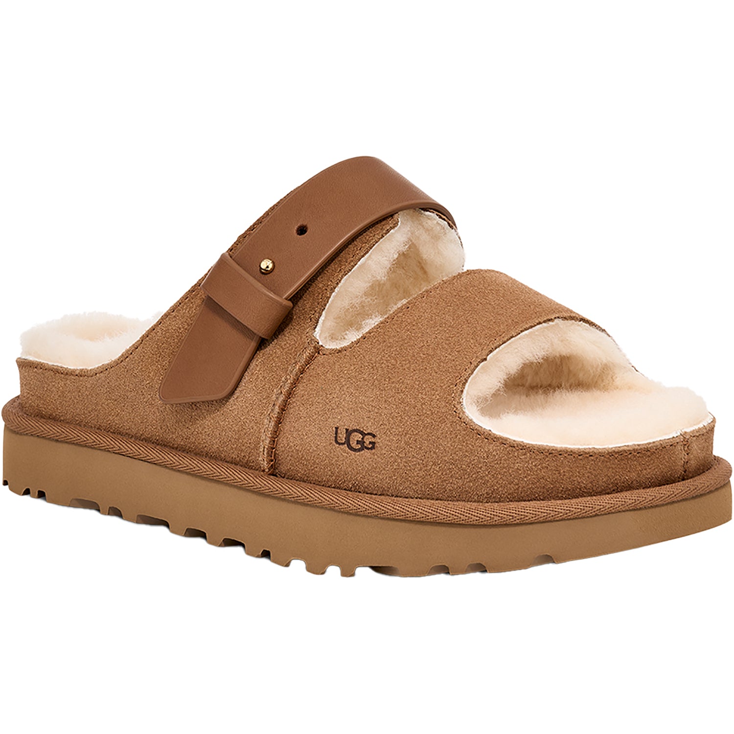 UGG Greenport Strap Slide Women's Slippers Chestnut – Footwear etc.