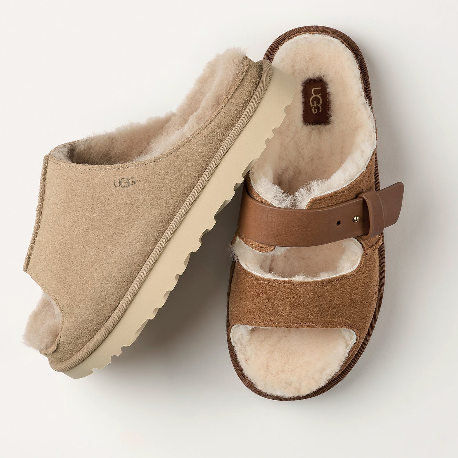 Women's UGG Greenport Strap Slide Chestnut – Footwear etc.