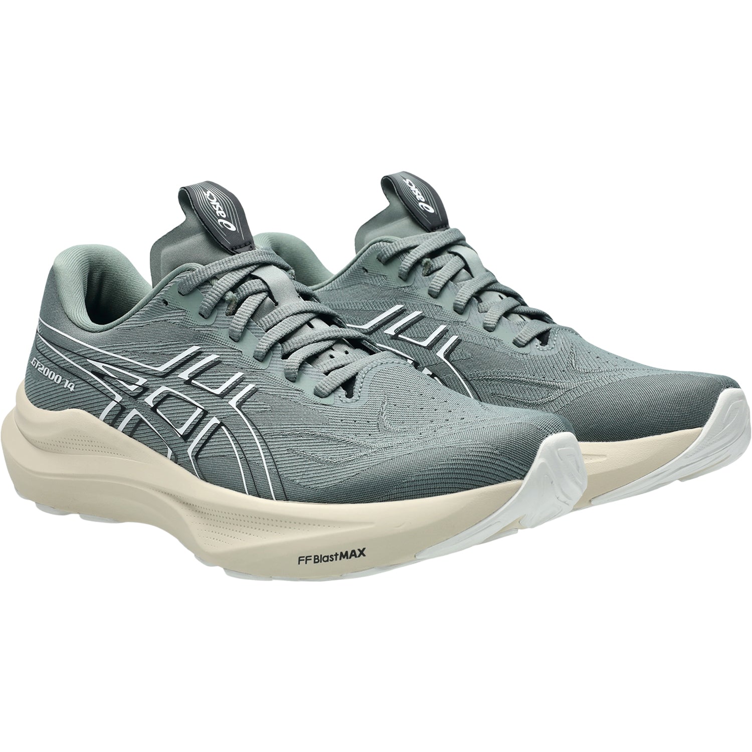 Mens Asics ASICS GT-2000 14 (Stability Support) Men's Athletic Shoes Monument/White Monument/White