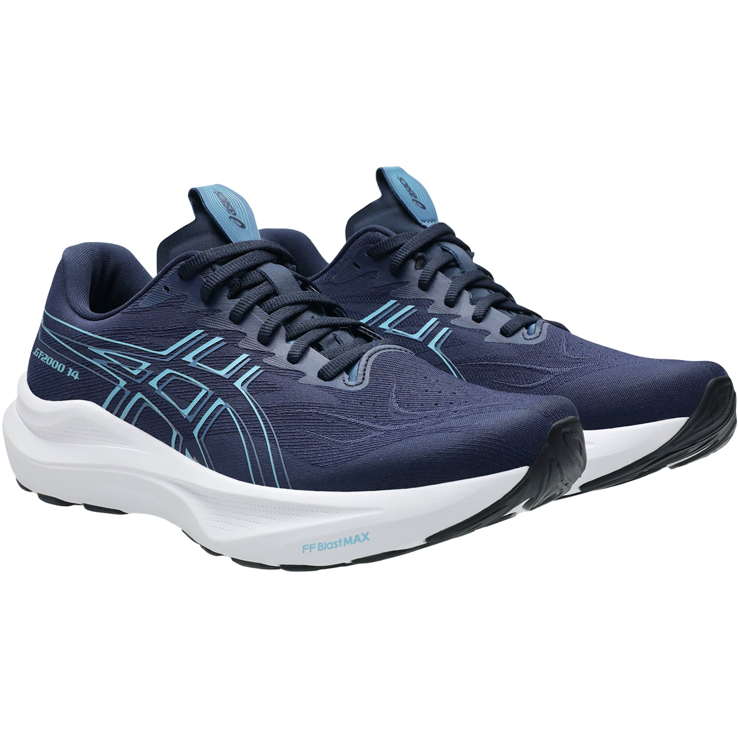 Mens Asics ASICS GT-2000 14 (Stability Support) Men's Athletic Shoes Midnight/Still Water Midnight/Still Water