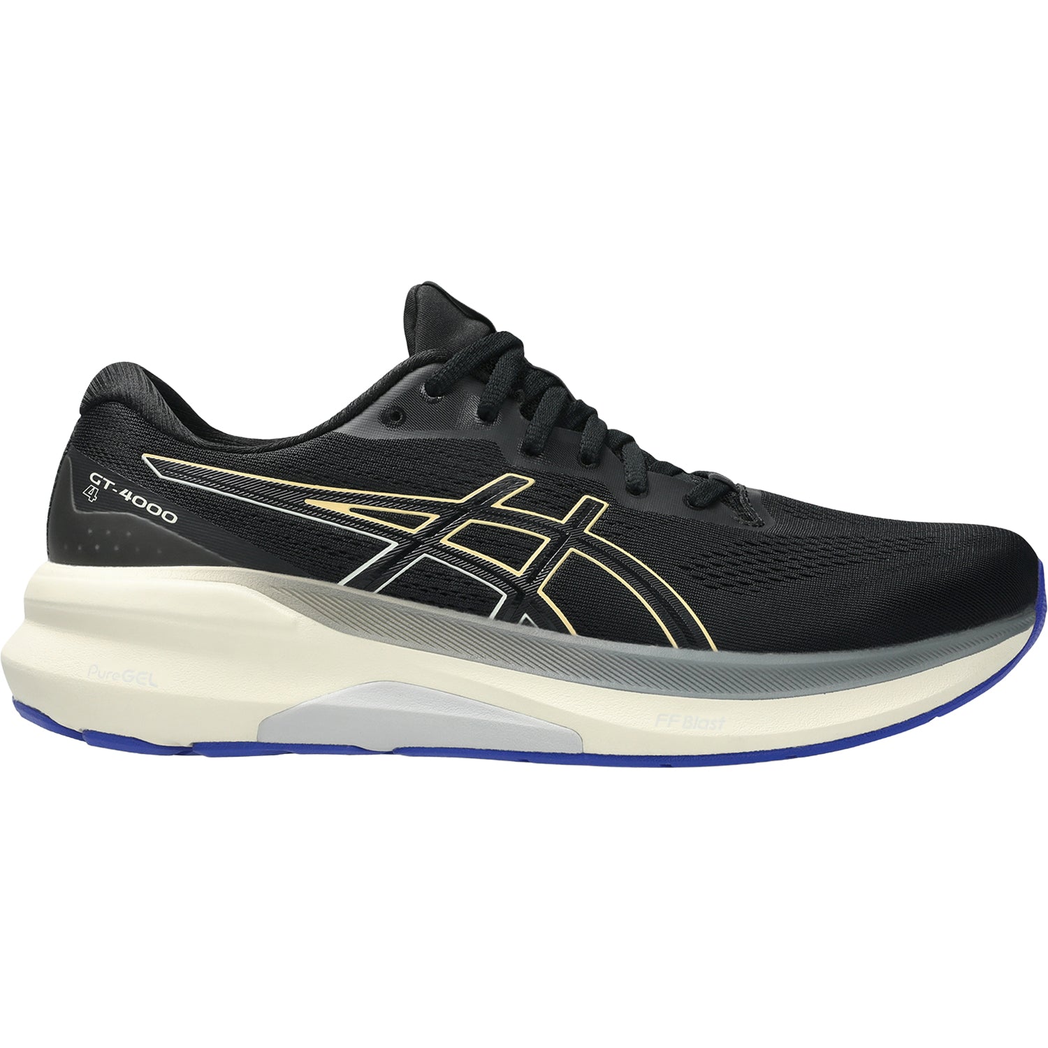 Mens Asics ASICS GT-4000 4 (Stability Support) Men's Athletic Shoes Black/Light Orange Black/Light Orange