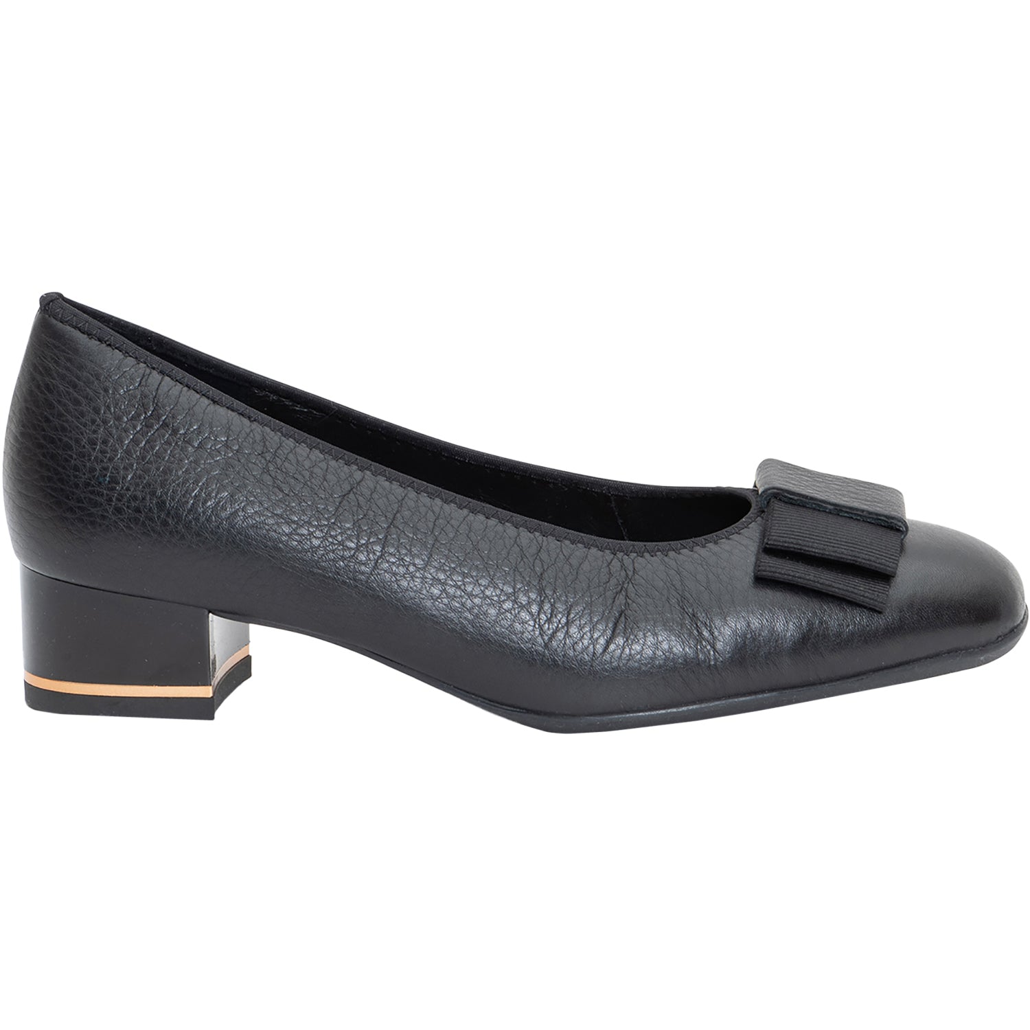 Womens Ara shoes Ara Garnet Women's Dress Heels Black Leather/Patent Black Leather/Patent