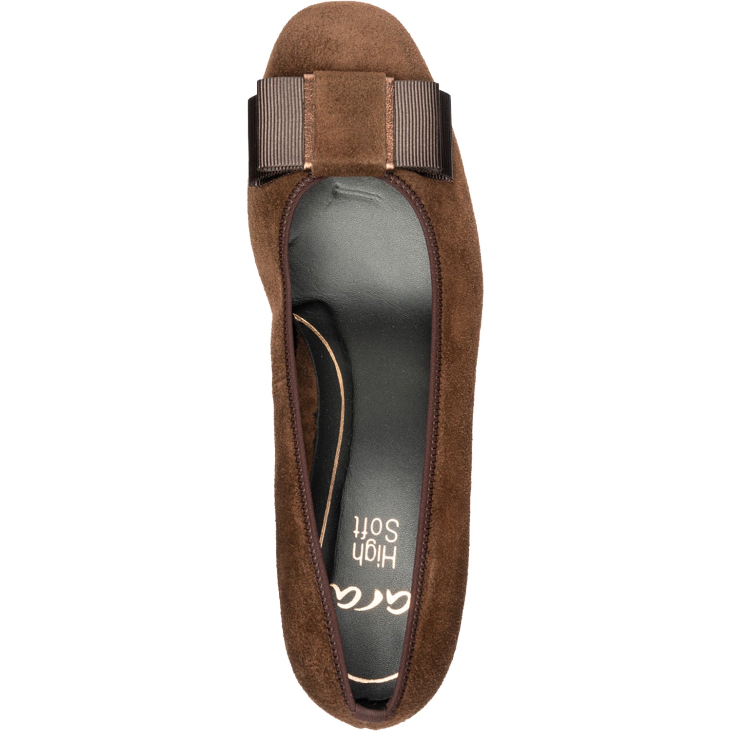 Womens Ara shoes Ara Garnet Women's Dress Heels Mocca Suede/Metallic Mocca Suede/Metallic