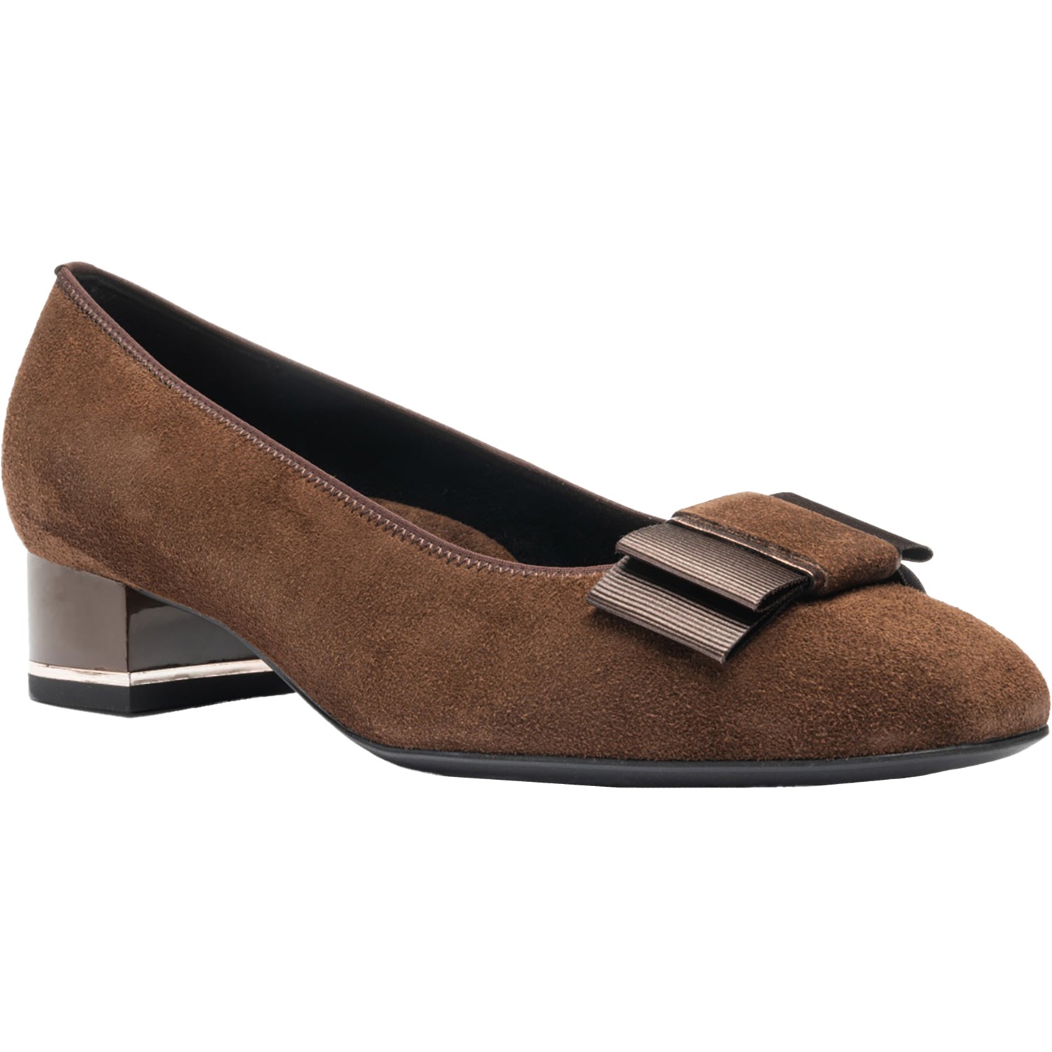 Womens Ara shoes Ara Garnet Women's Dress Heels Mocca Suede/Metallic Mocca Suede/Metallic