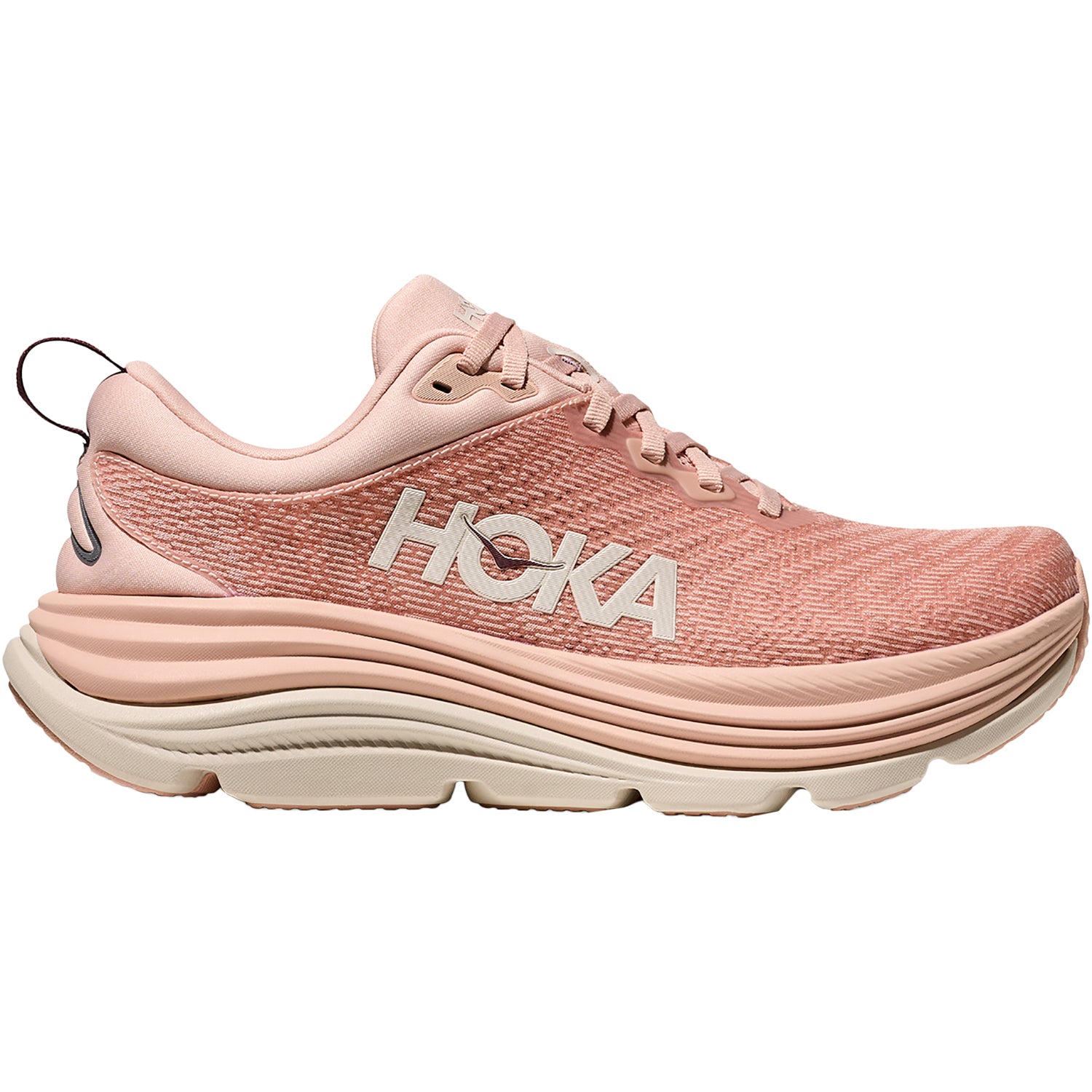 Womens Hoka one one Women's Hoka Gaviota 5 Rose Latte/Rose Cream (Stability Support) Rose Latte/Rose Cream