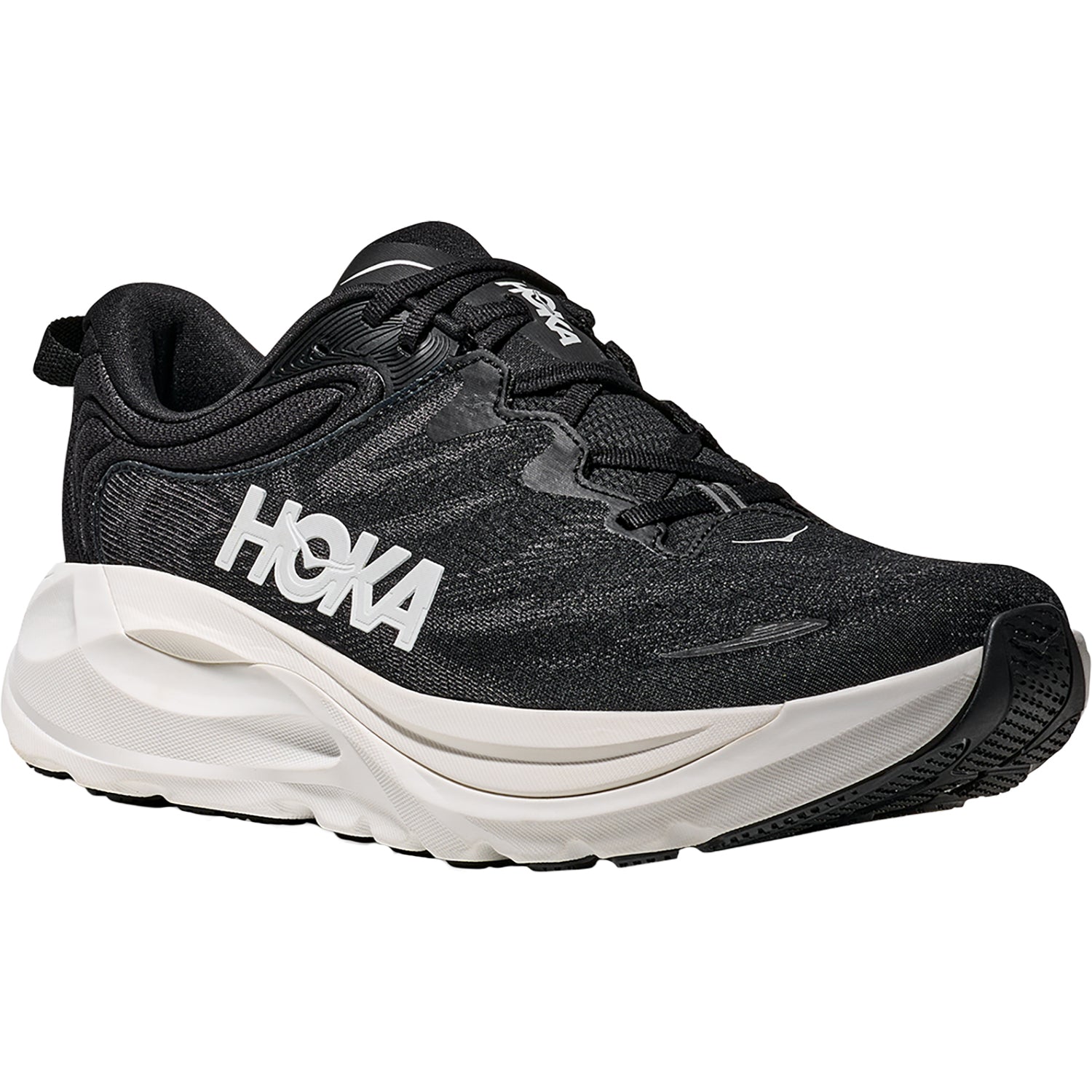 Mens Hoka one one Hoka Gaviota 6 (Stability Support) Men's Athletic Shoes Black/White Black/White