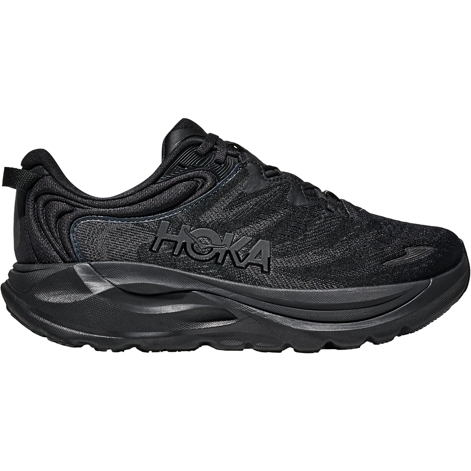 Womens Hoka one one Hoka Gaviota 6 (Stability Support) Women's Athletic Shoes Black/Black Black/Black