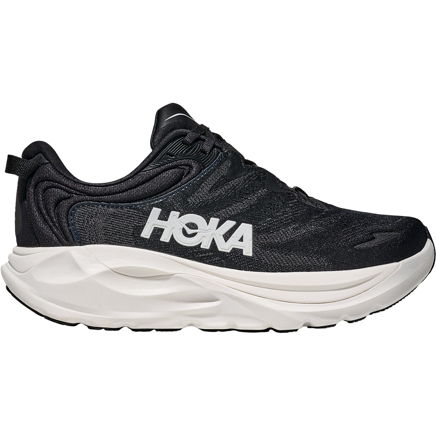 Womens Hoka one one Hoka Gaviota 6 (Stability Support) Women's Athletic Shoes Black/White Black/White