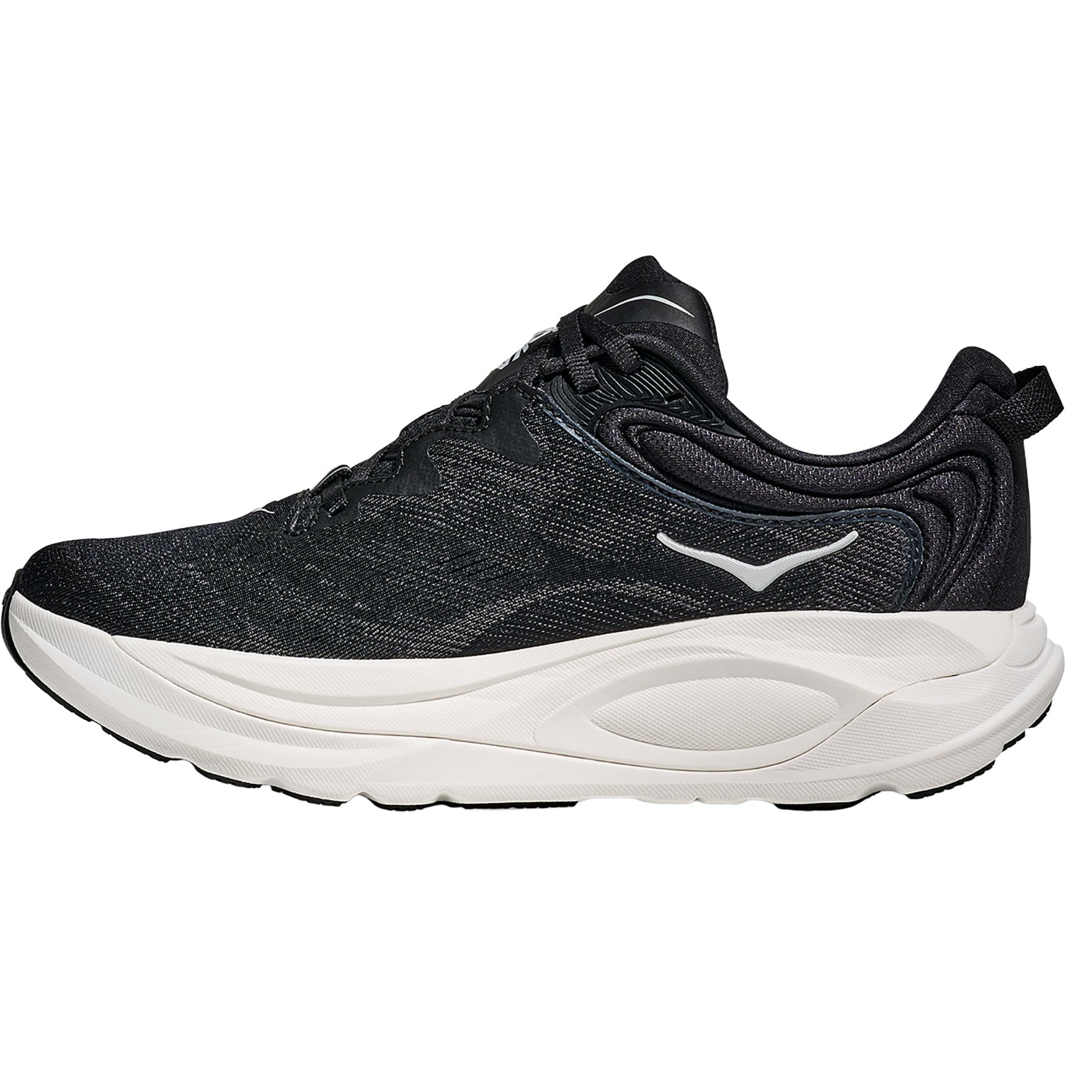 Womens Hoka one one Hoka Gaviota 6 (Stability Support) Women's Athletic Shoes Black/White Black/White