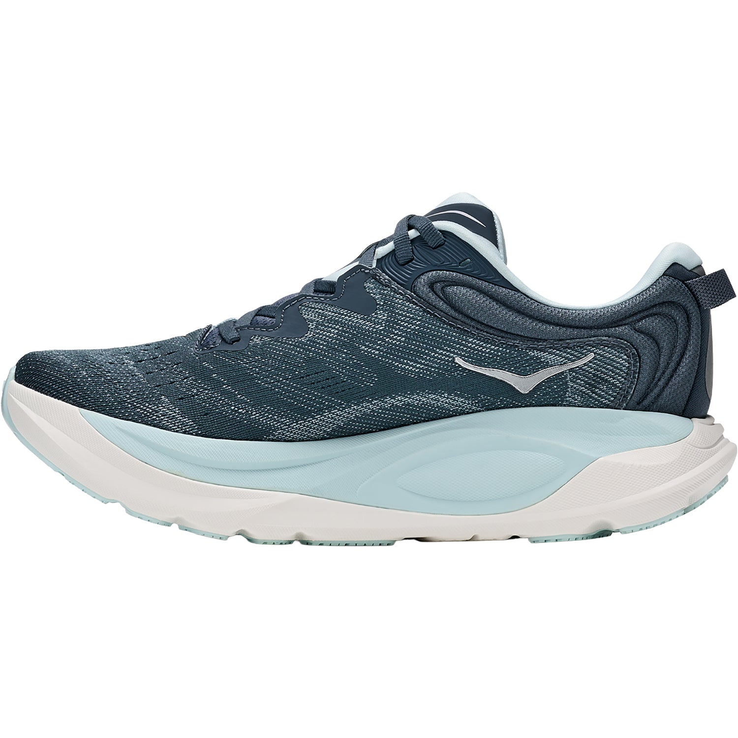 Womens Hoka one one Hoka Gaviota 6 Women's Athletic Shoes Faded Navy/Glimmering Blue (Stability Support) Faded Navy/Glimmering Blue