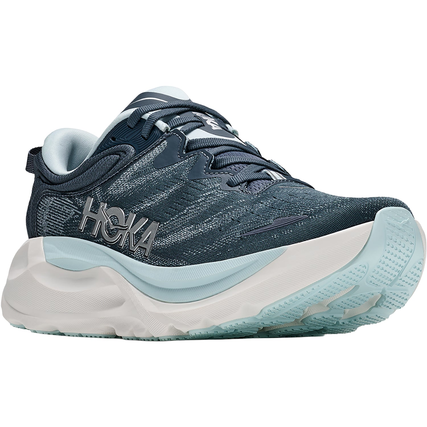 Womens Hoka one one Hoka Gaviota 6 Women's Athletic Shoes Faded Navy/Glimmering Blue (Stability Support) Faded Navy/Glimmering Blue