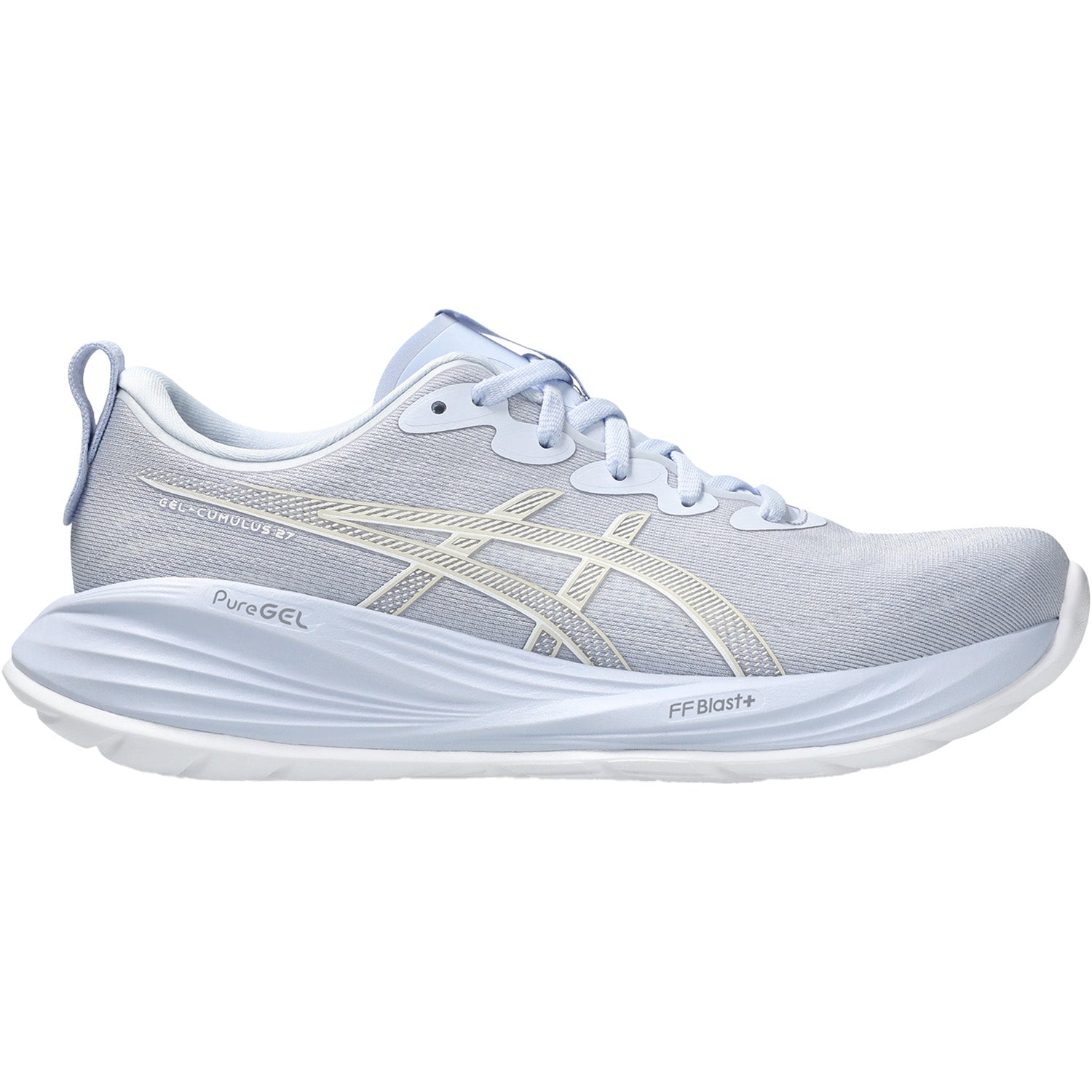Womens Asics ASICS Gel-Cumulus 27 (Neutral Support) Women's Athletic Shoes Blue Fade/White Blue Fade/White